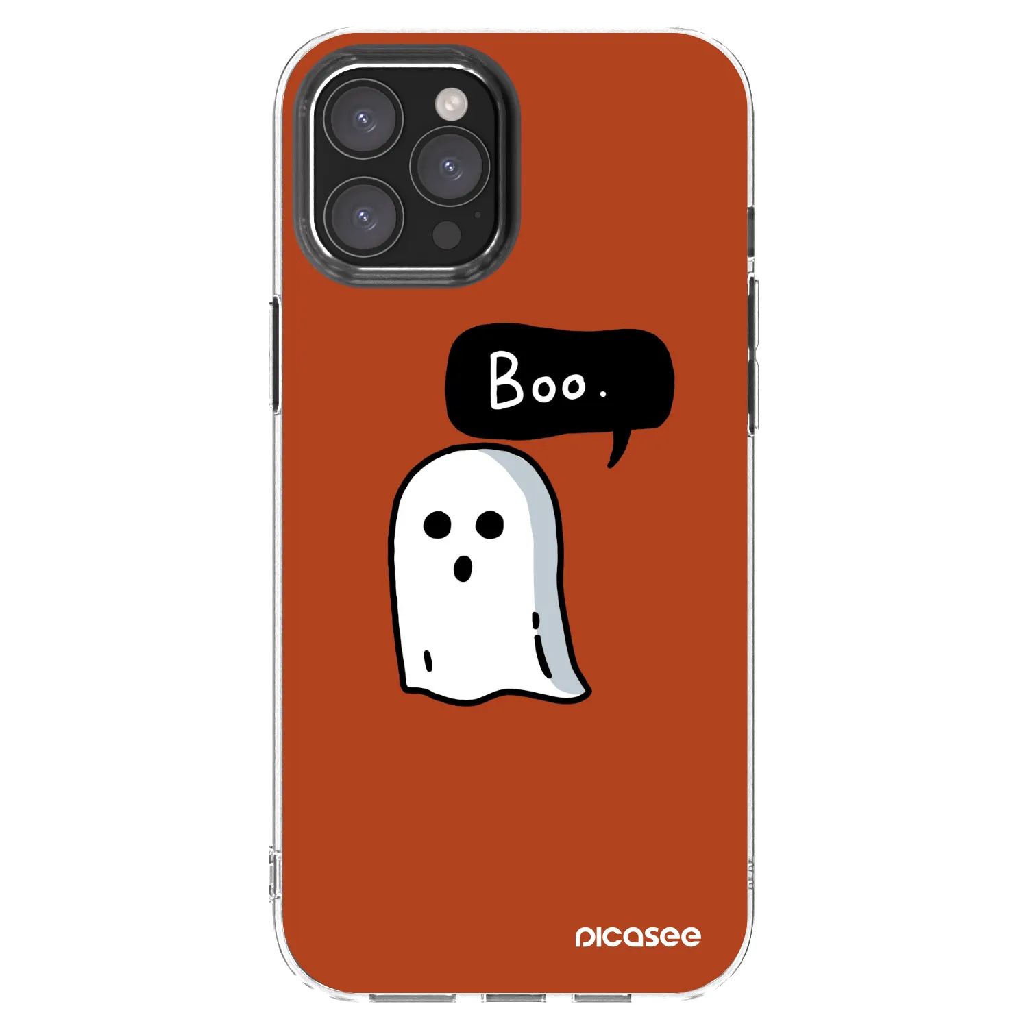 Picasee silikónový prehľadný obal pre Apple iPhone 12 Pro Max - Boo