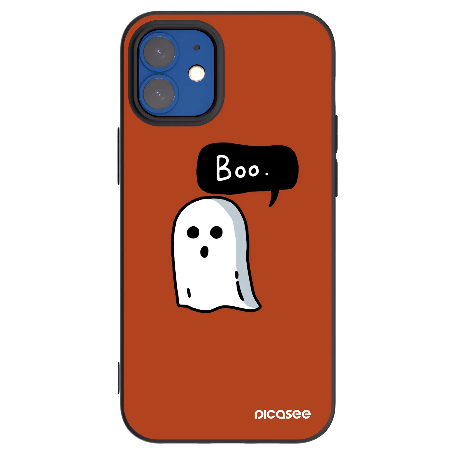 Picasee silikónový čierny obal pre Apple iPhone 12 mini - Boo