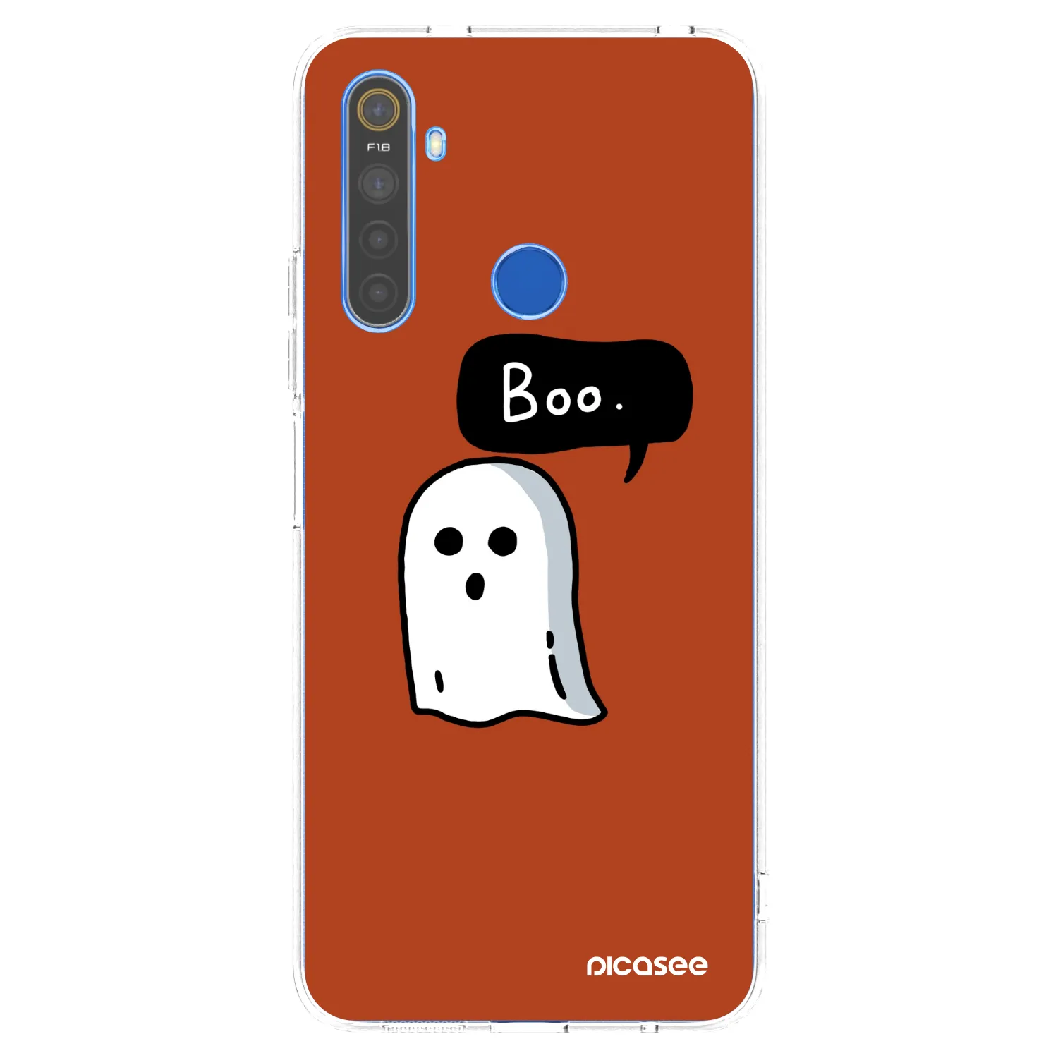 Picasee silikónový prehľadný obal pre Realme 5 - Boo