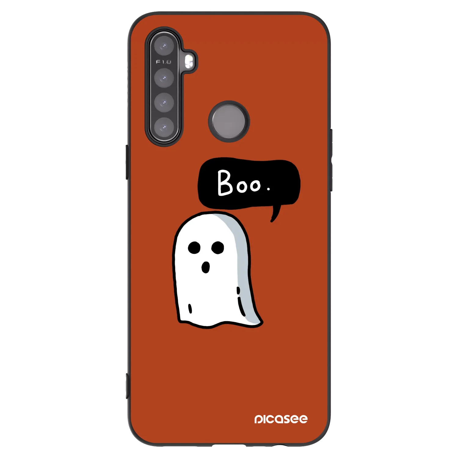 Picasee silikónový čierny obal pre Realme 5 - Boo