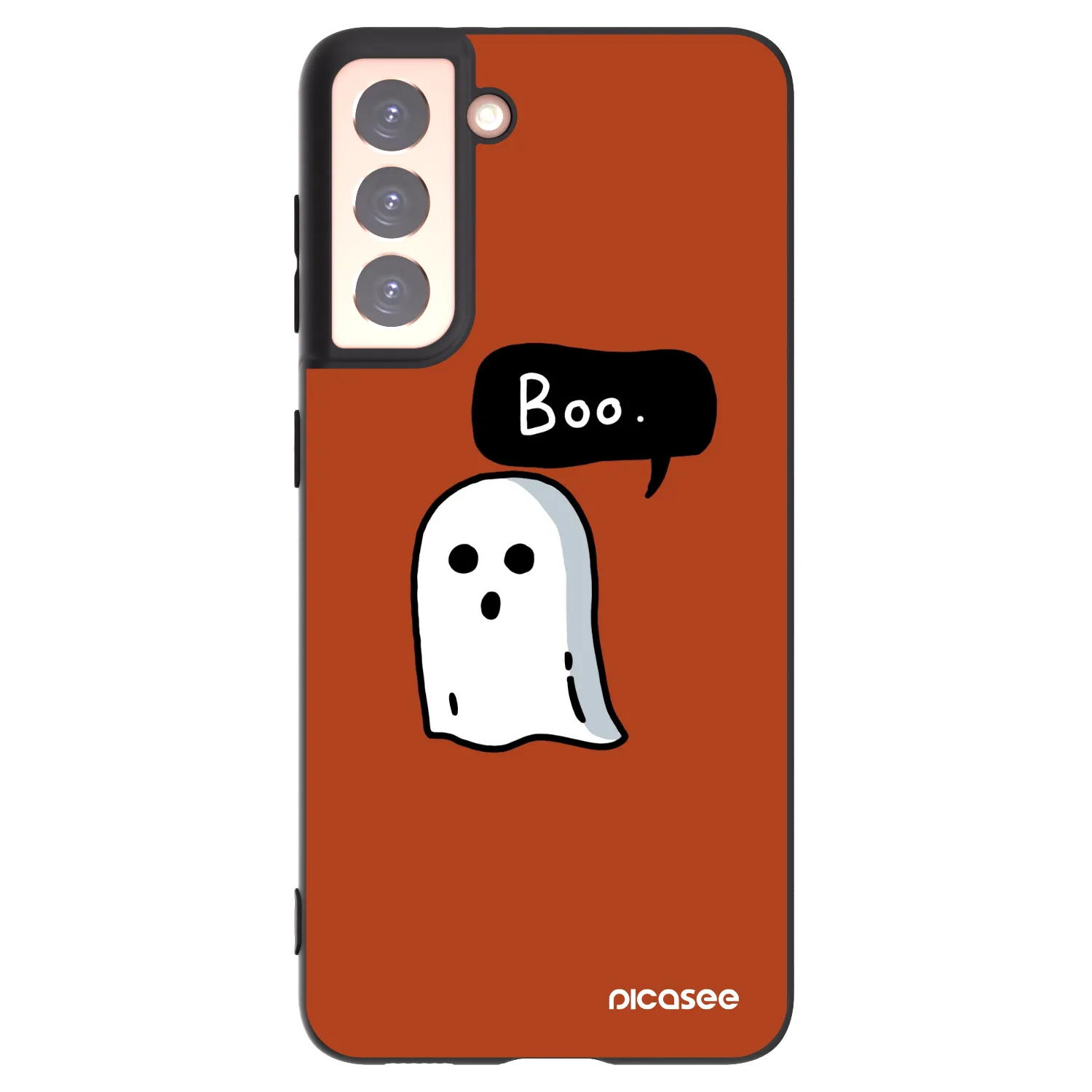 Picasee silikónový čierny obal pre Samsung Galaxy S21 5G G991B - Boo