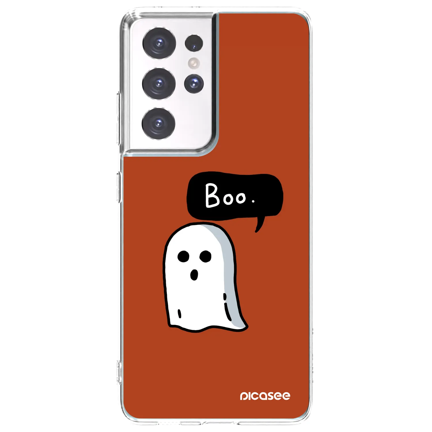 Picasee silikónový prehľadný obal pre Samsung Galaxy S21 Ultra 5G G998B - Boo