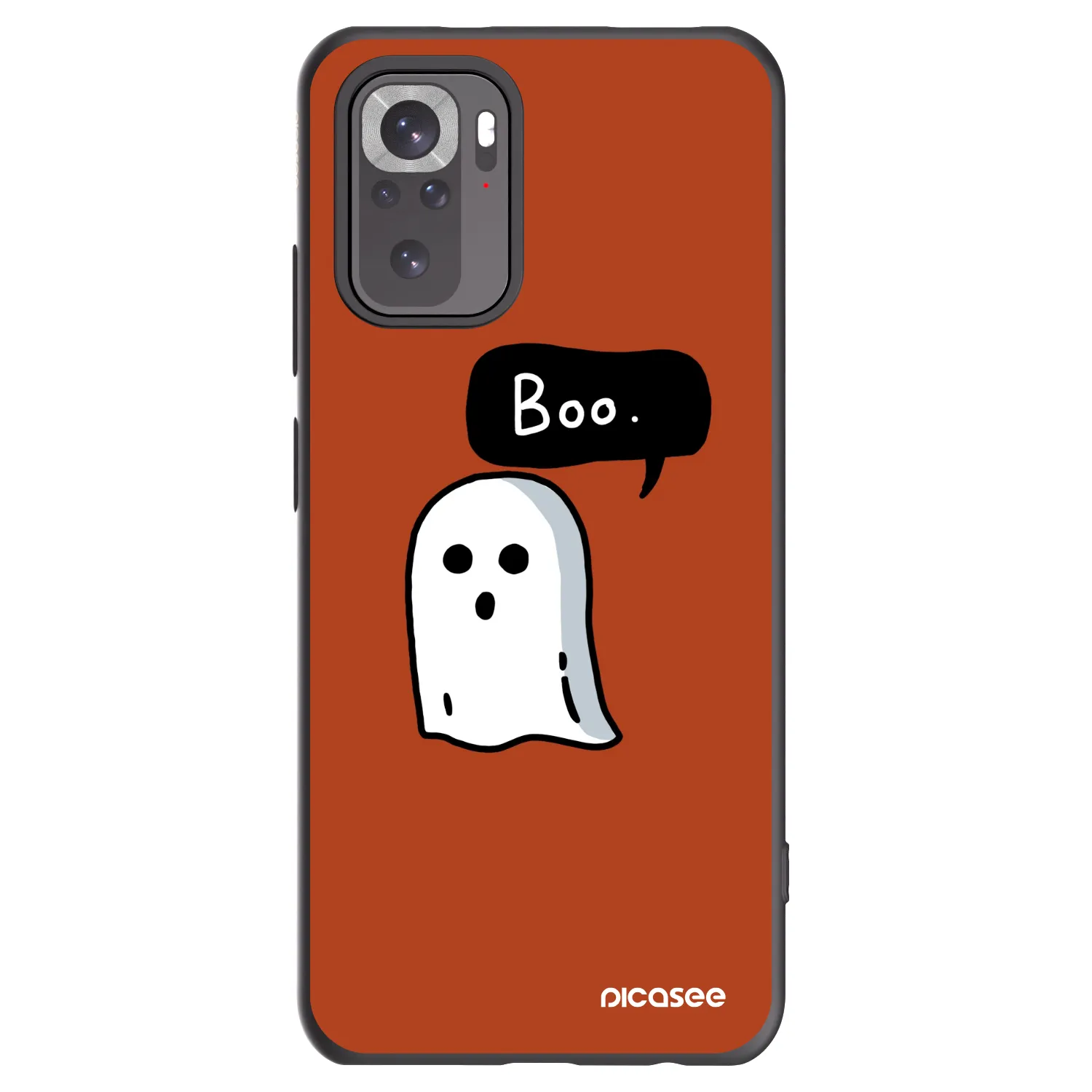 Picasee silikónový čierny obal pre Xiaomi Redmi Note 10 - Boo