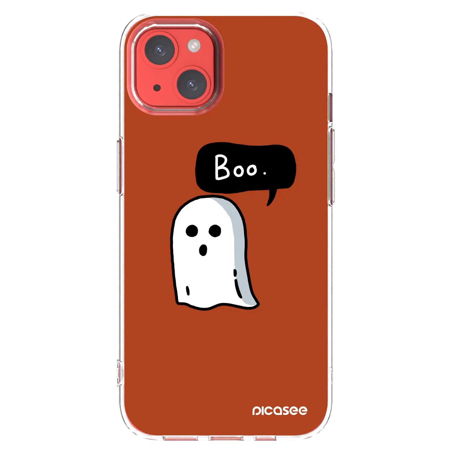 Picasee silikónový prehľadný obal pre Apple iPhone 13 - Boo