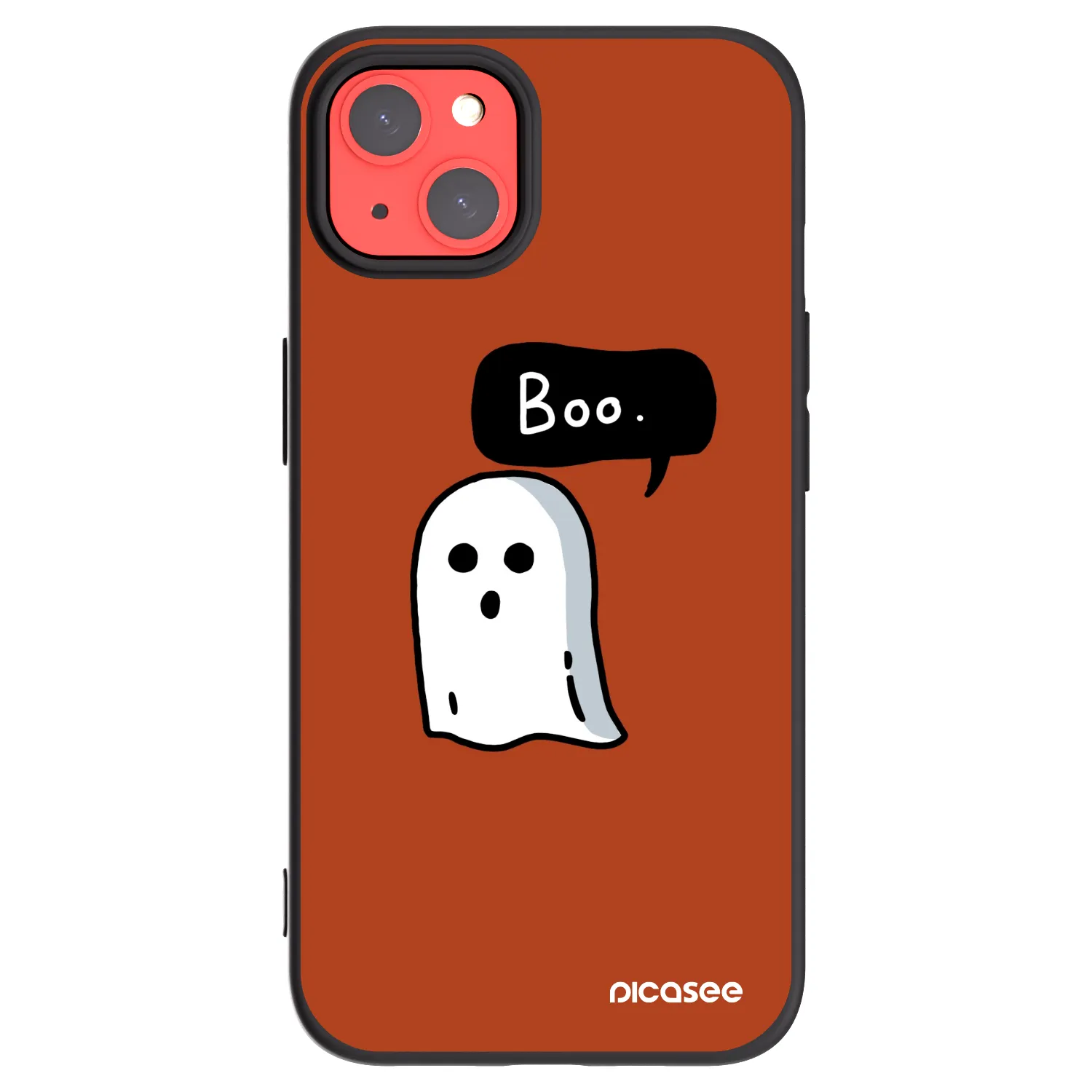 Picasee silikónový čierny obal pre Apple iPhone 13 - Boo