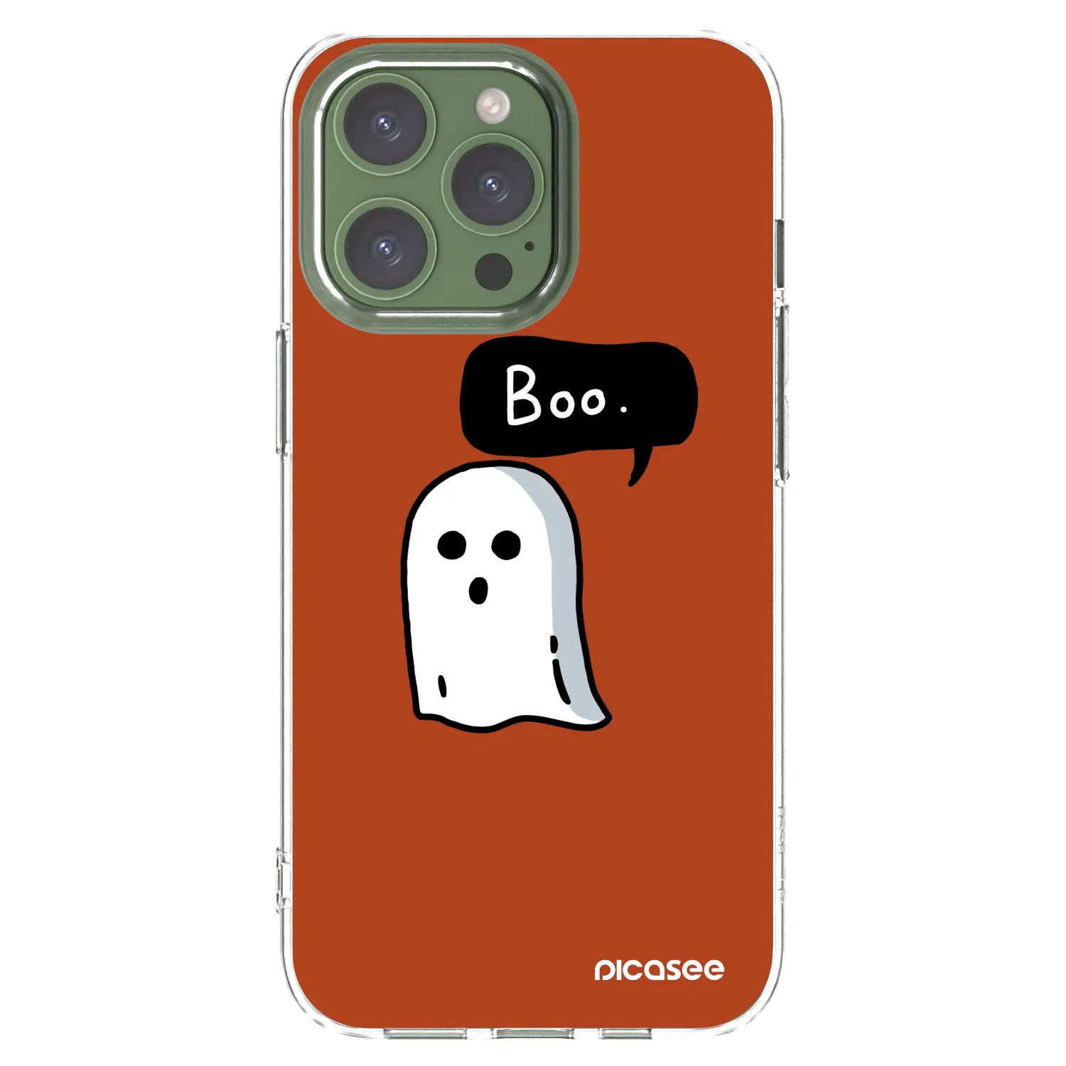 Picasee silikónový prehľadný obal pre Apple iPhone 13 Pro - Boo