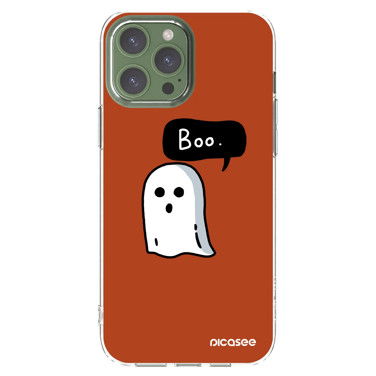 Picasee silikónový prehľadný obal pre Apple iPhone 13 Pro Max - Boo