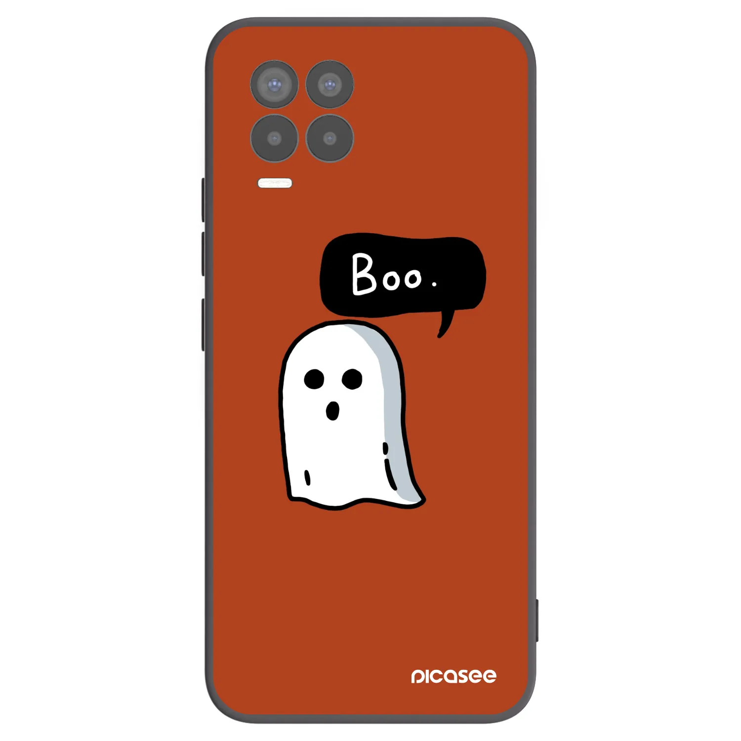 Picasee silikónový čierny obal pre Realme 8 4G - Boo