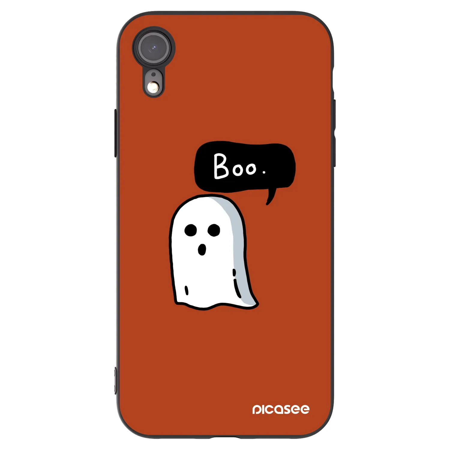 Picasee silikónový čierny obal pre Apple iPhone XR - Boo