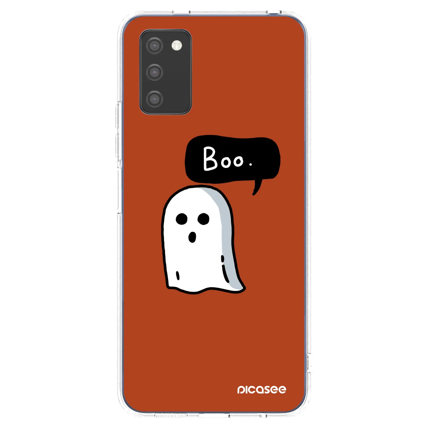 Picasee silikónový prehľadný obal pre Samsung Galaxy A02s A025G - Boo