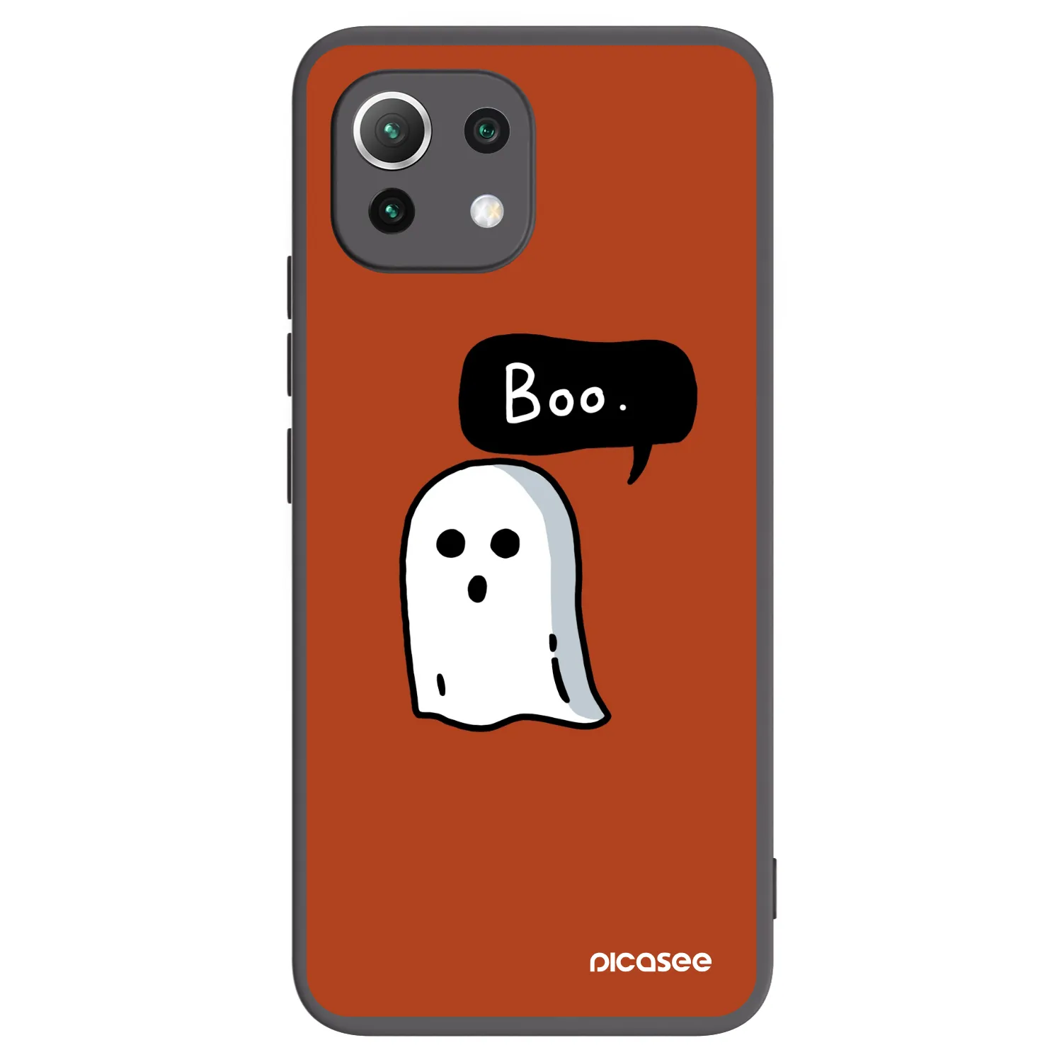 Picasee silikónový čierny obal pre Xiaomi 11 Lite 5G NE - Boo