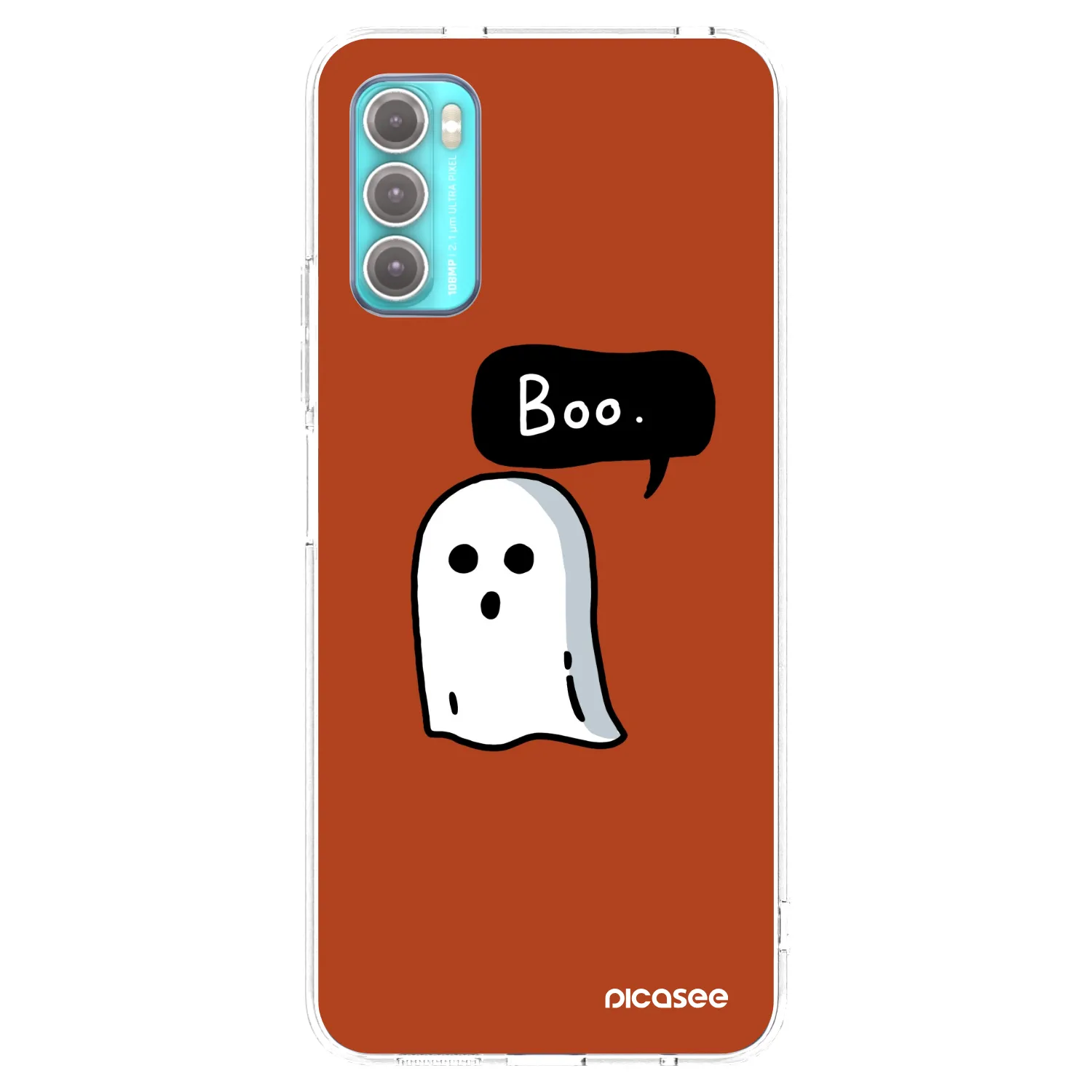 Picasee silikónový prehľadný obal pre Motorola Moto G60 - Boo