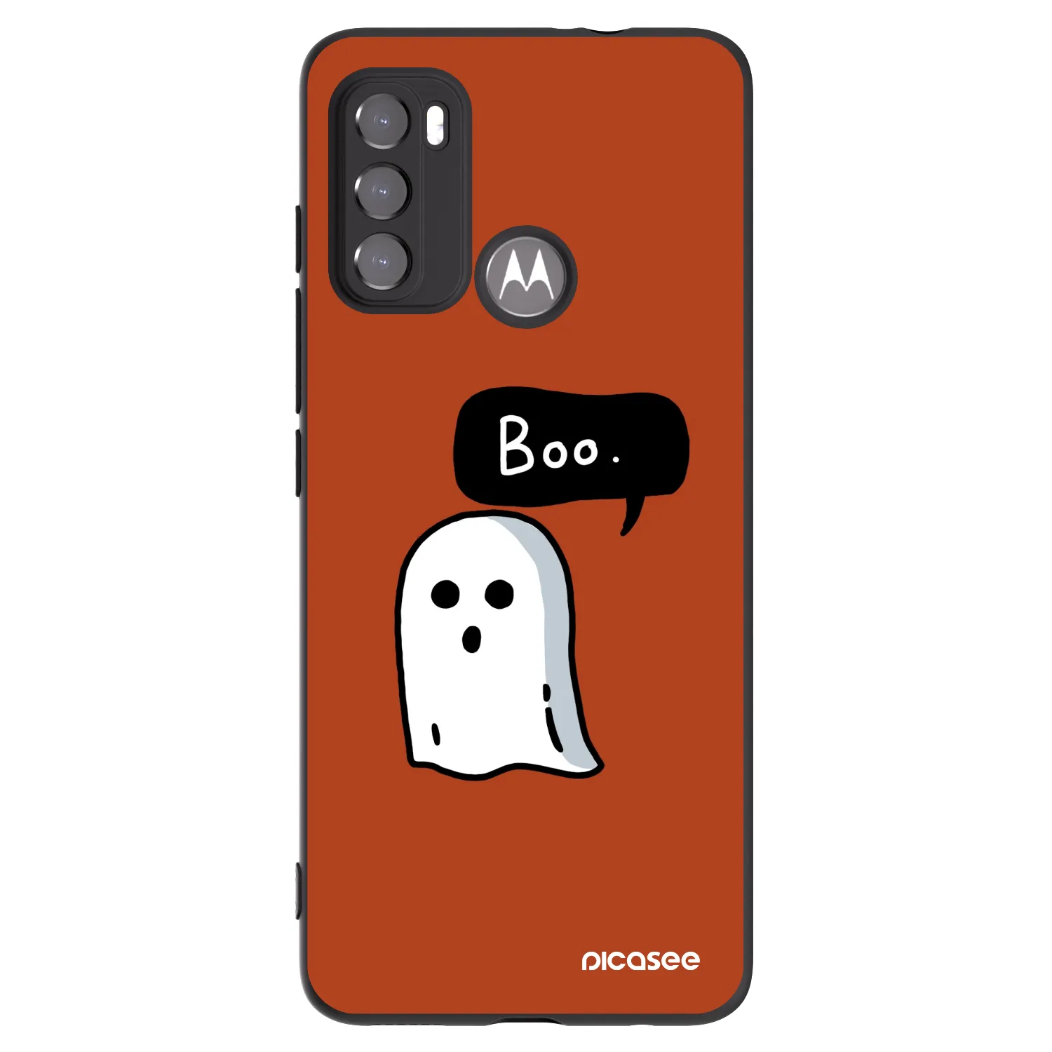 Picasee silikónový čierny obal pre Motorola Moto G60 - Boo