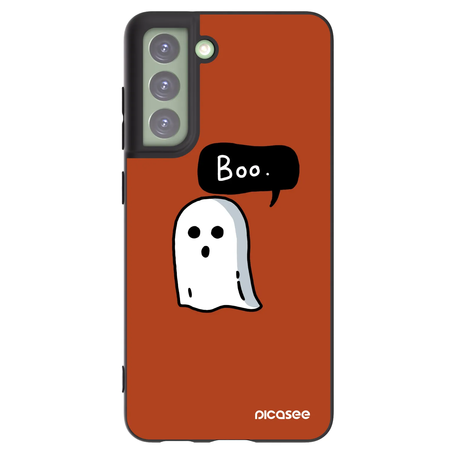 Picasee silikónový čierny obal pre Samsung Galaxy S21 FE 5G - Boo