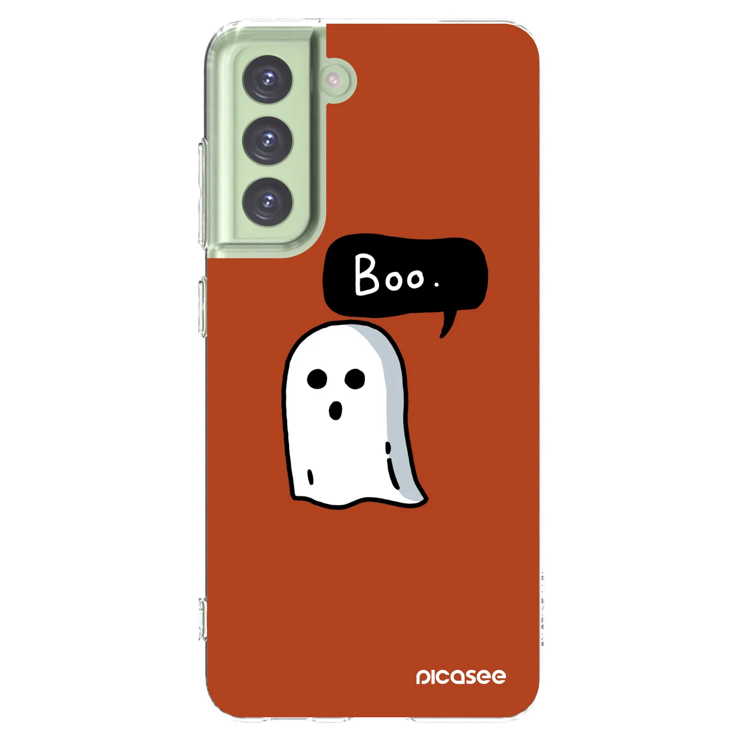 Picasee silikónový prehľadný obal pre Samsung Galaxy S21 FE 5G - Boo