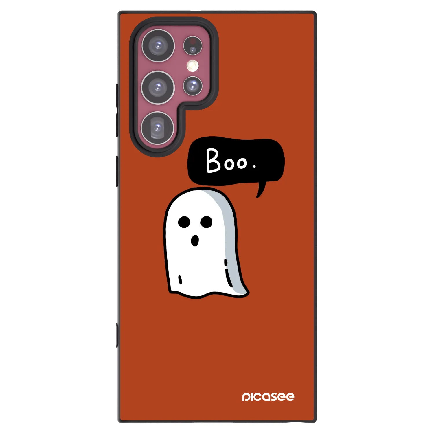Picasee silikónový čierny obal pre Samsung Galaxy S22 Ultra 5G - Boo