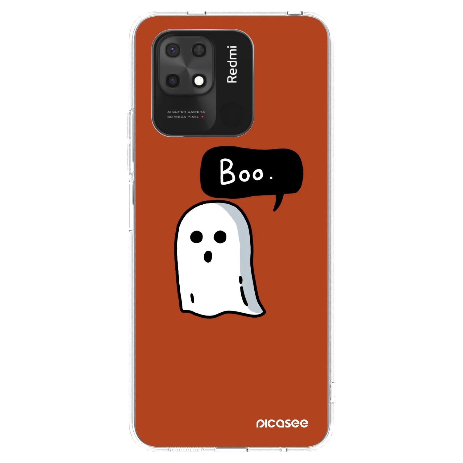 Picasee silikónový prehľadný obal pre Xiaomi Redmi 10C - Boo