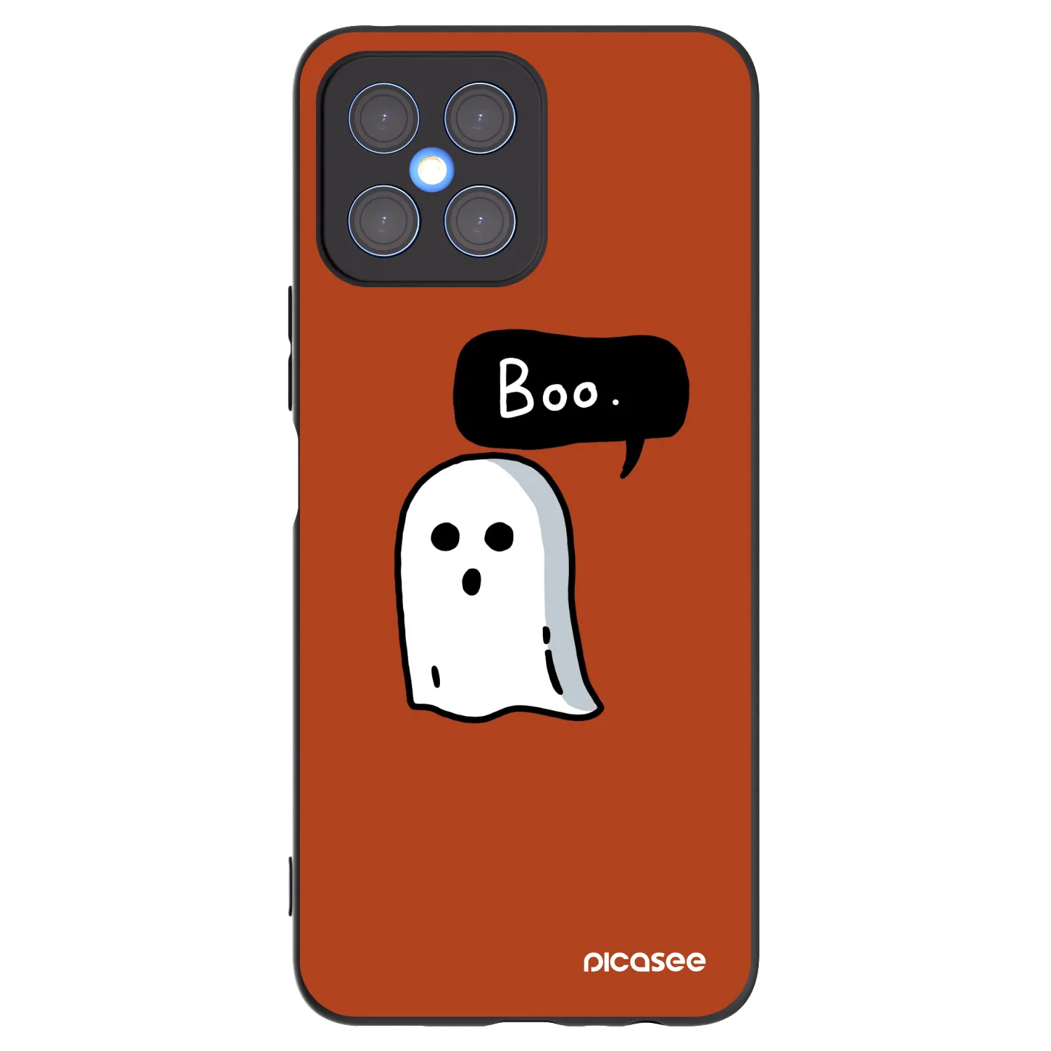 Picasee silikónový čierny obal pre Honor X8 4G - Boo