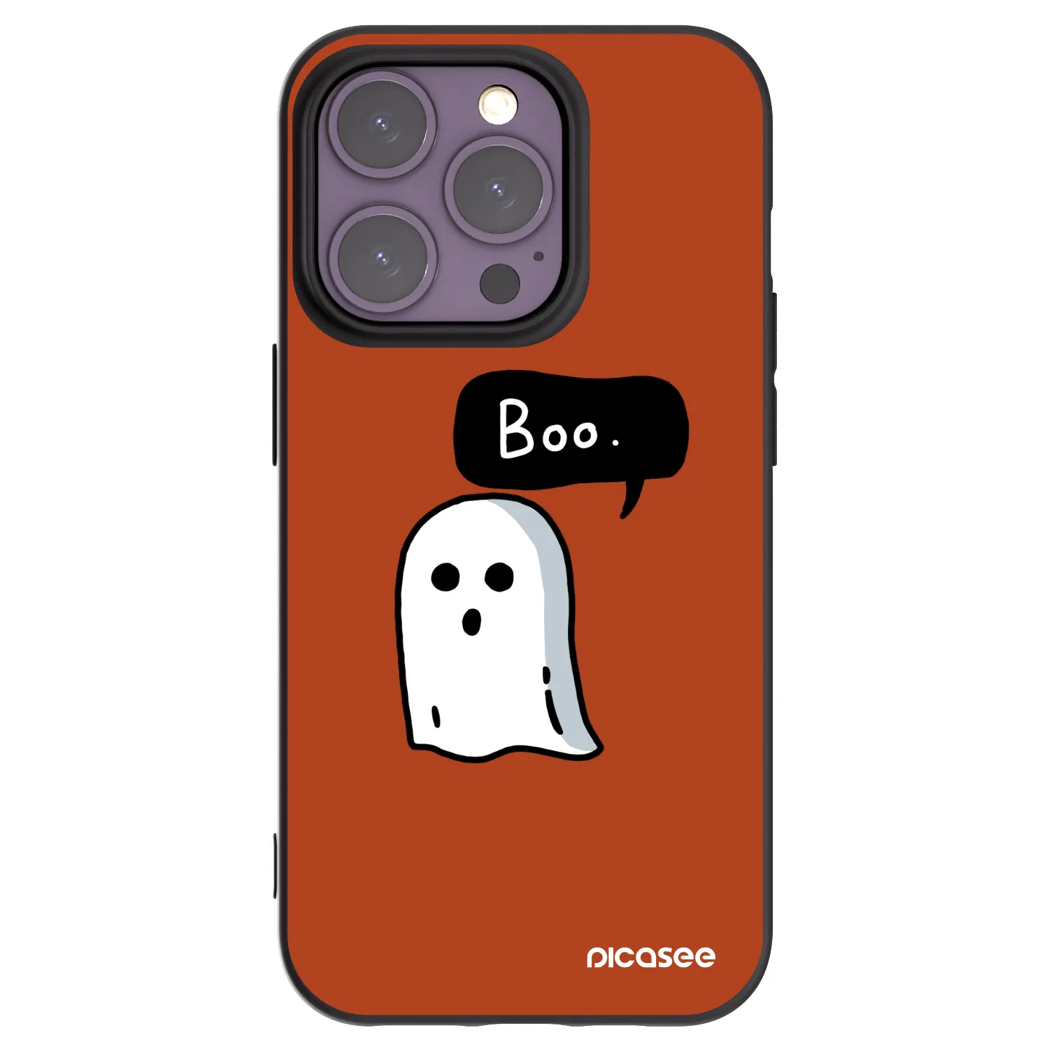 Picasee silikónový čierny obal pre Apple iPhone 14 Pro - Boo