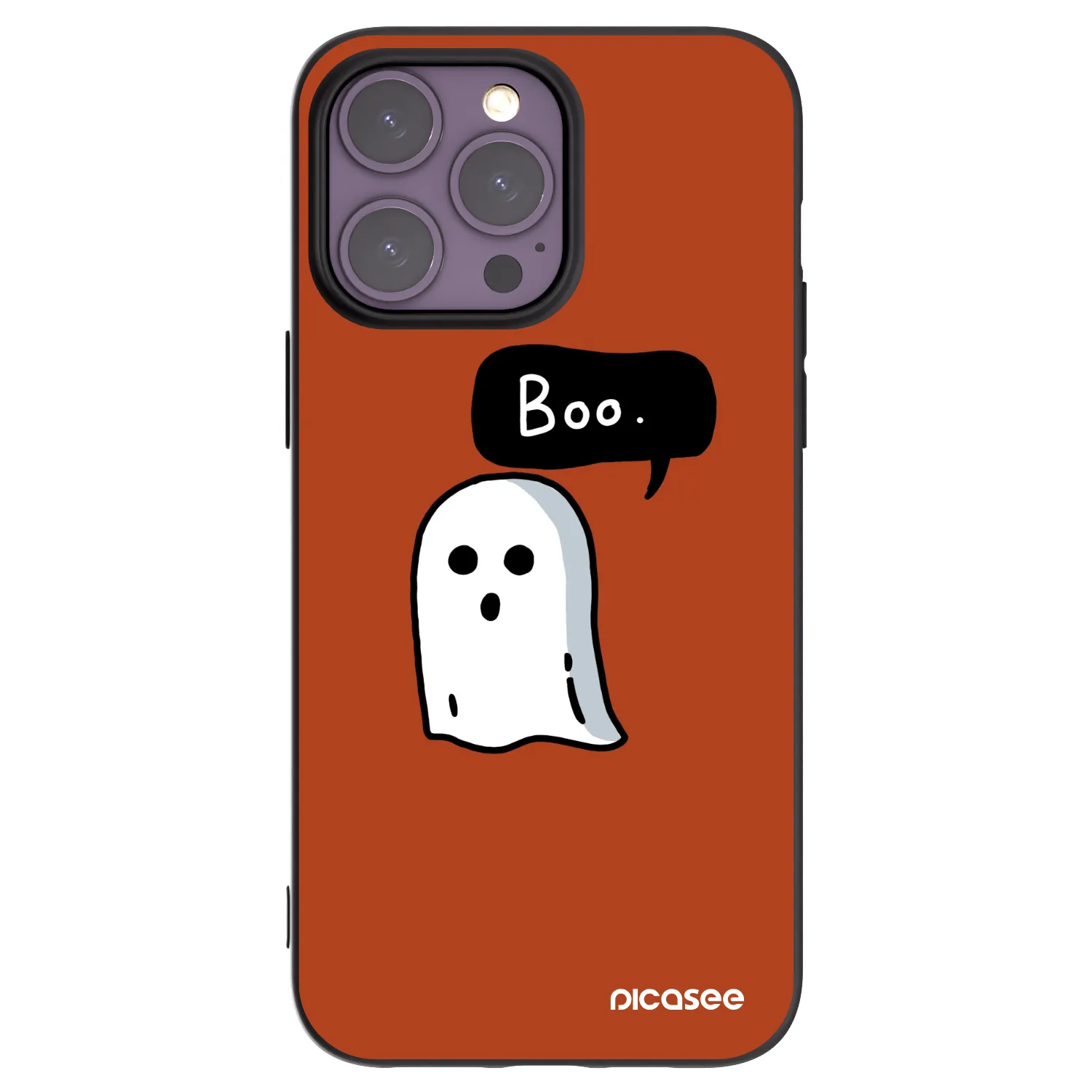 Picasee silikónový čierny obal pre Apple iPhone 14 Pro Max - Boo