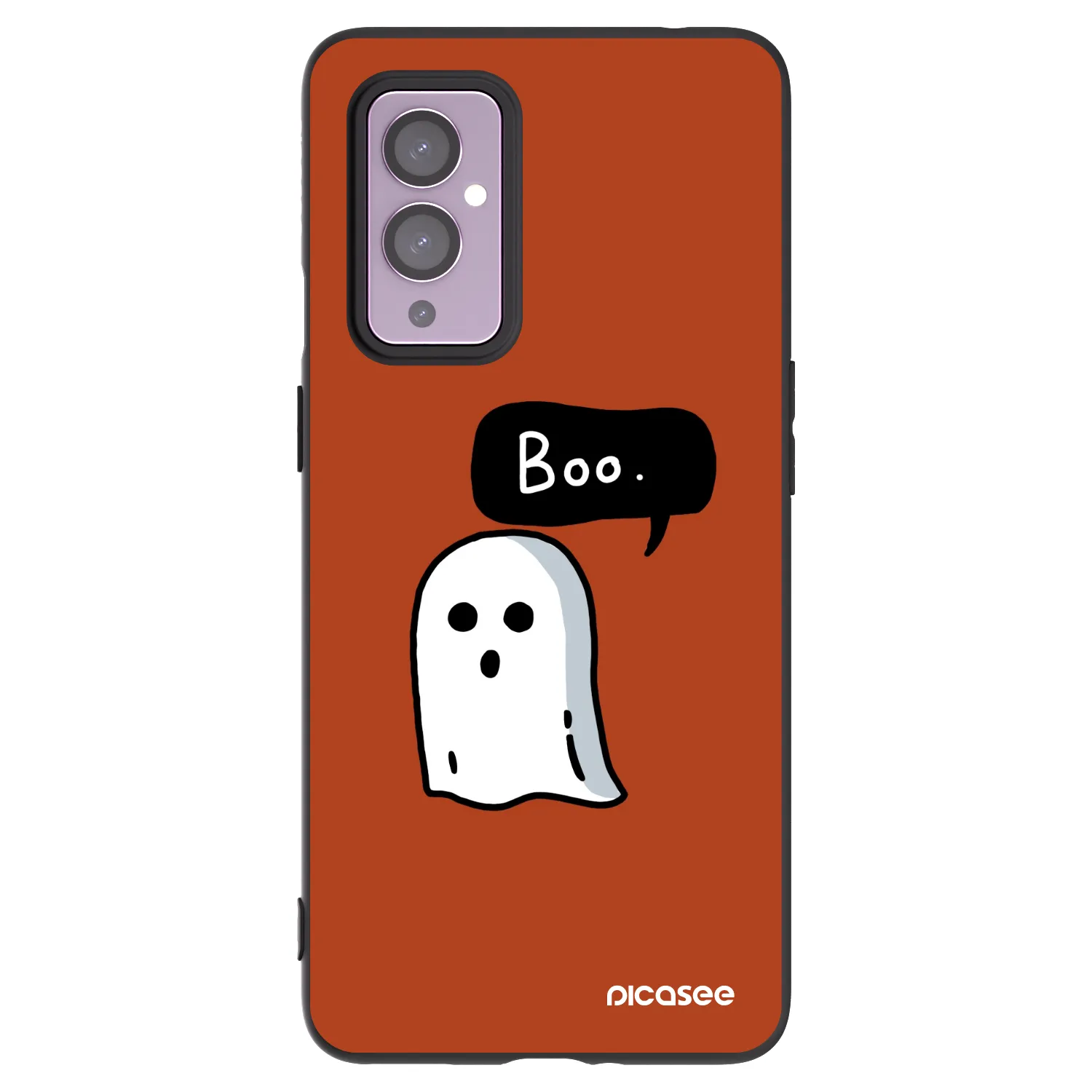 Picasee silikónový čierny obal pre OnePlus 9 - Boo