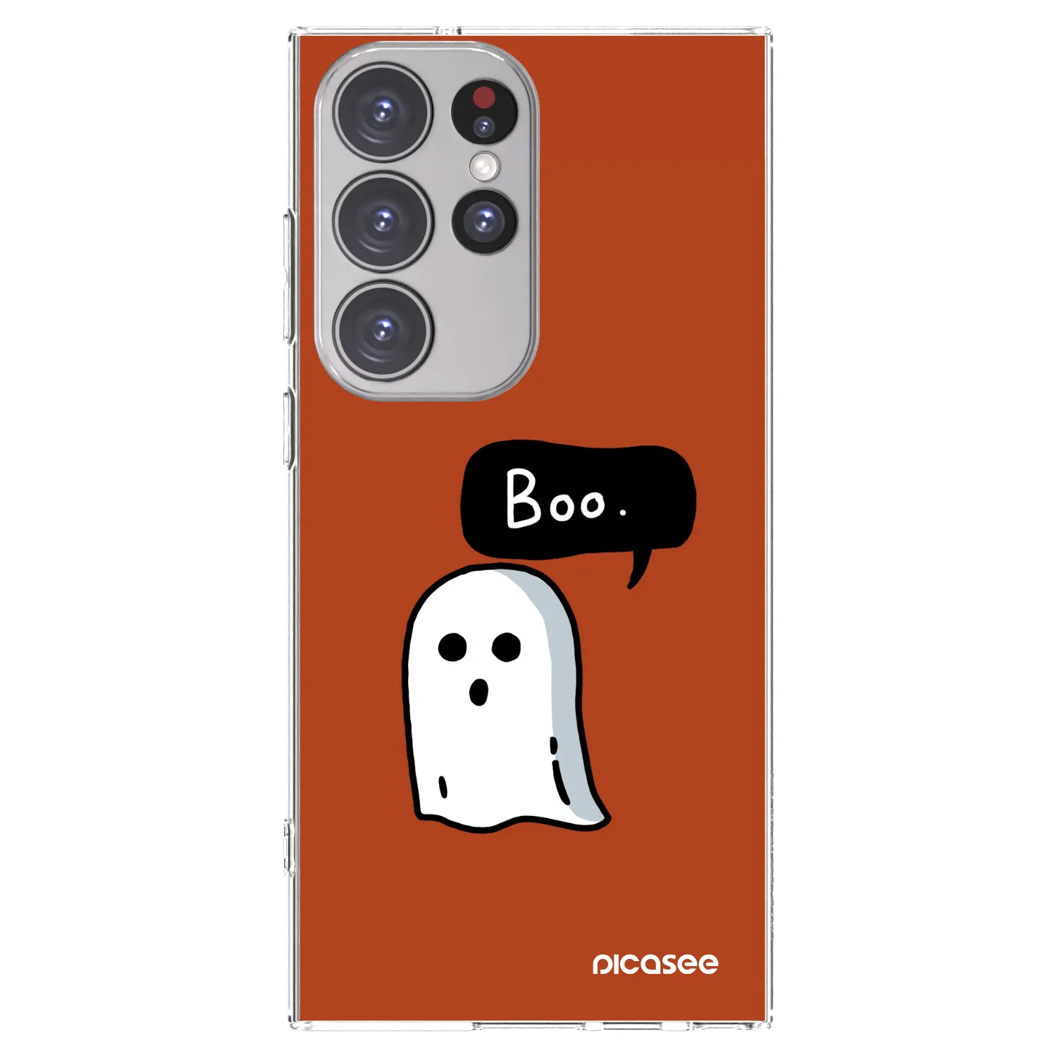 Picasee silikónový prehľadný obal pre Samsung Galaxy S23 Ultra 5G - Boo