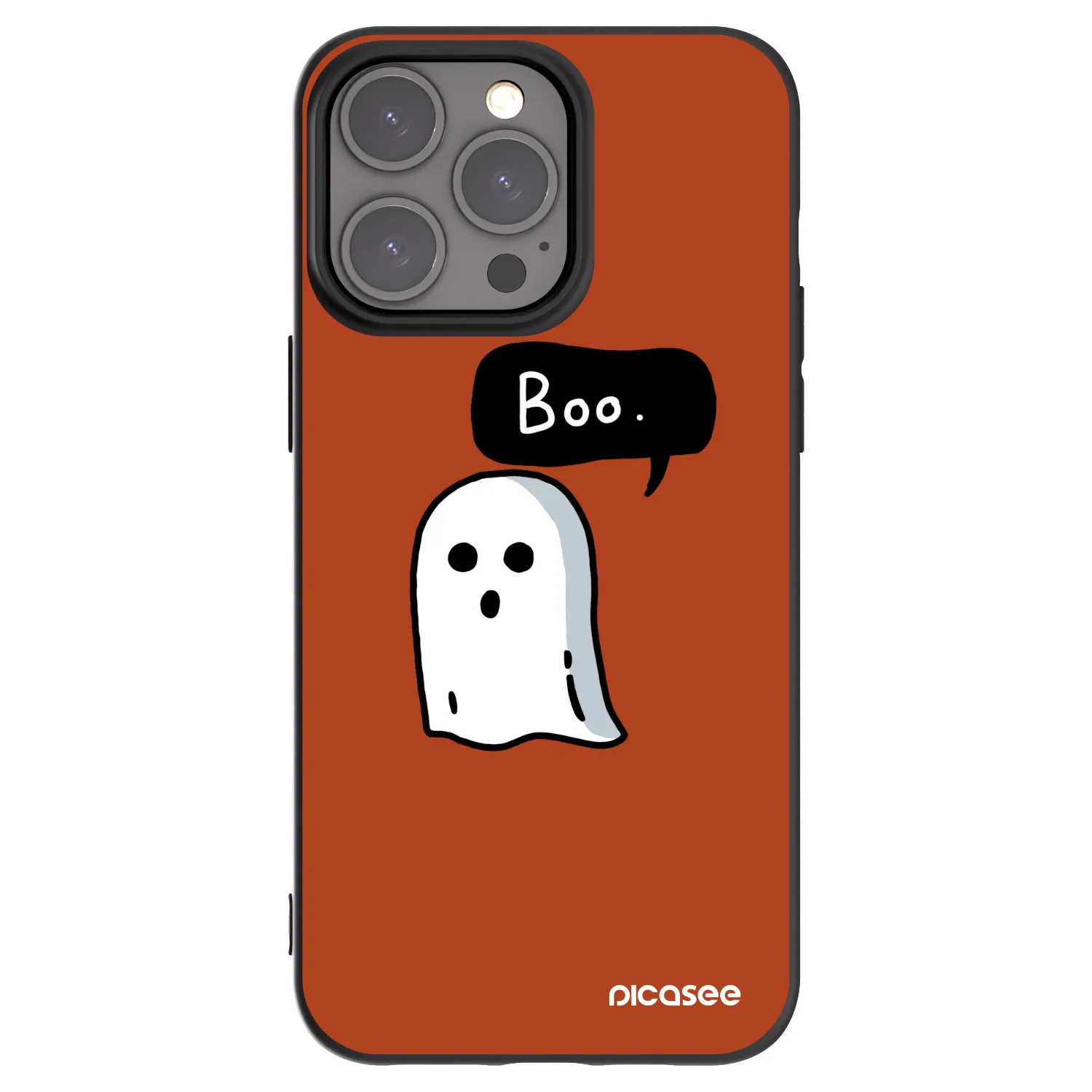 Picasee silikónový čierny obal pre Apple iPhone 15 Pro Max - Boo