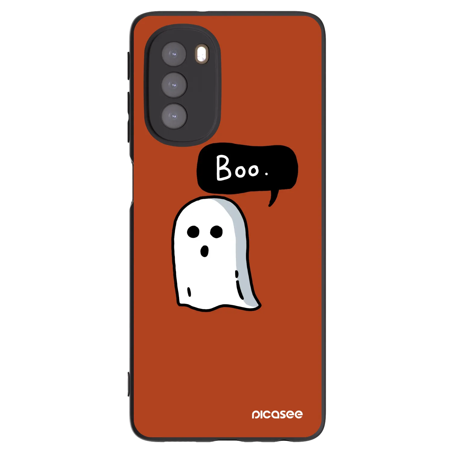 Picasee silikónový čierny obal pre Motorola Moto G51 - Boo