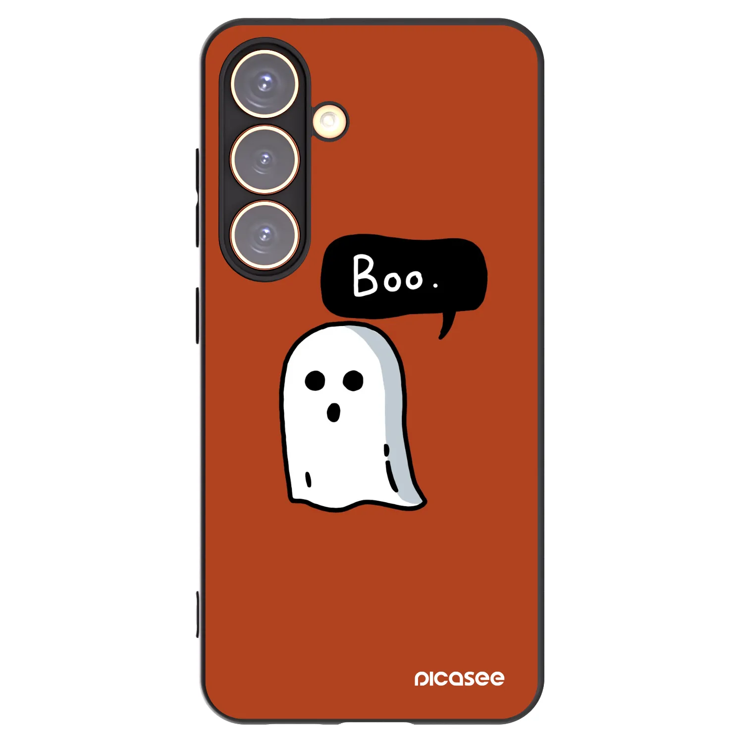 Picasee silikónový čierny obal pre Samsung Galaxy S24 S921B 5G - Boo