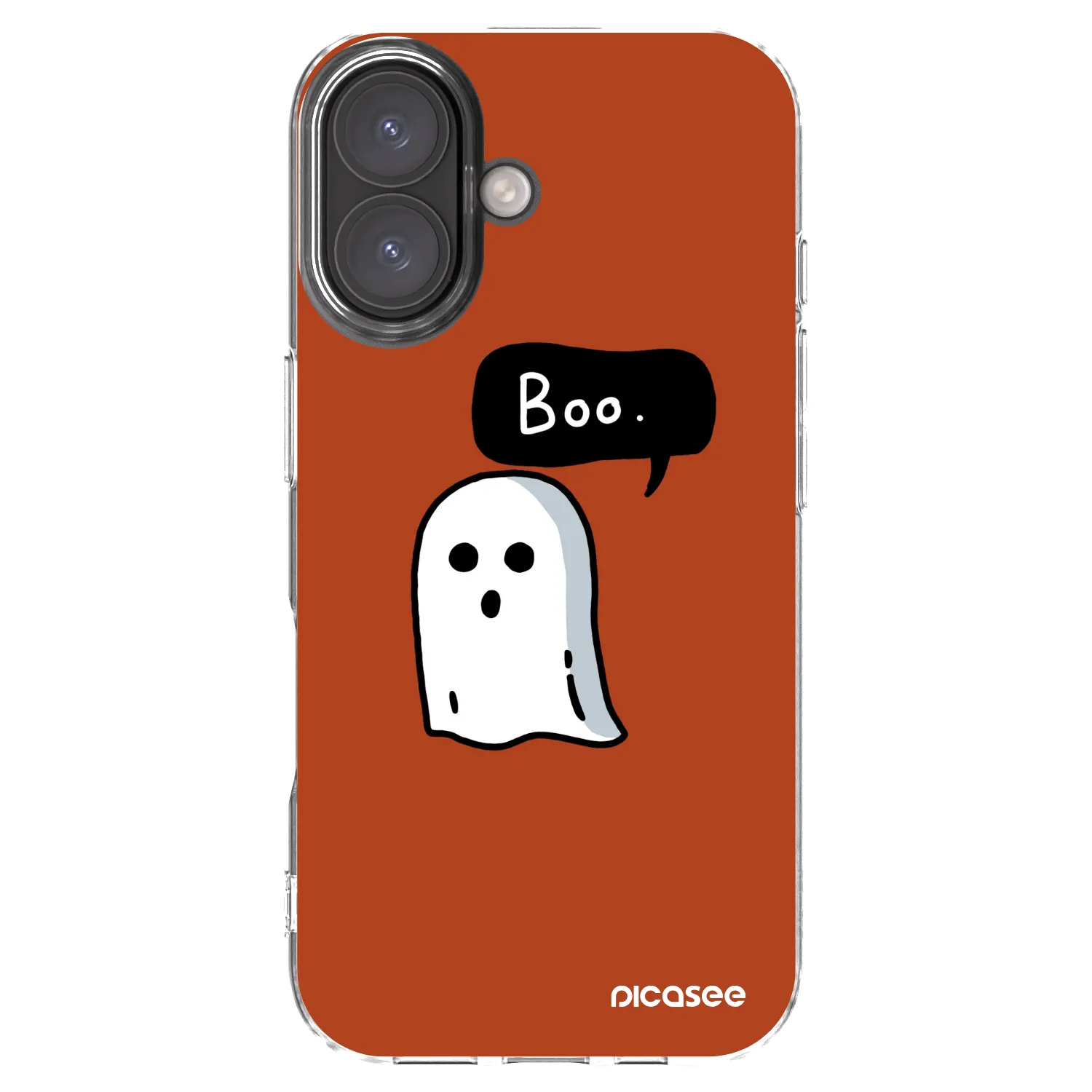 Picasee silikónový prehľadný obal pre Apple iPhone 16 - Boo