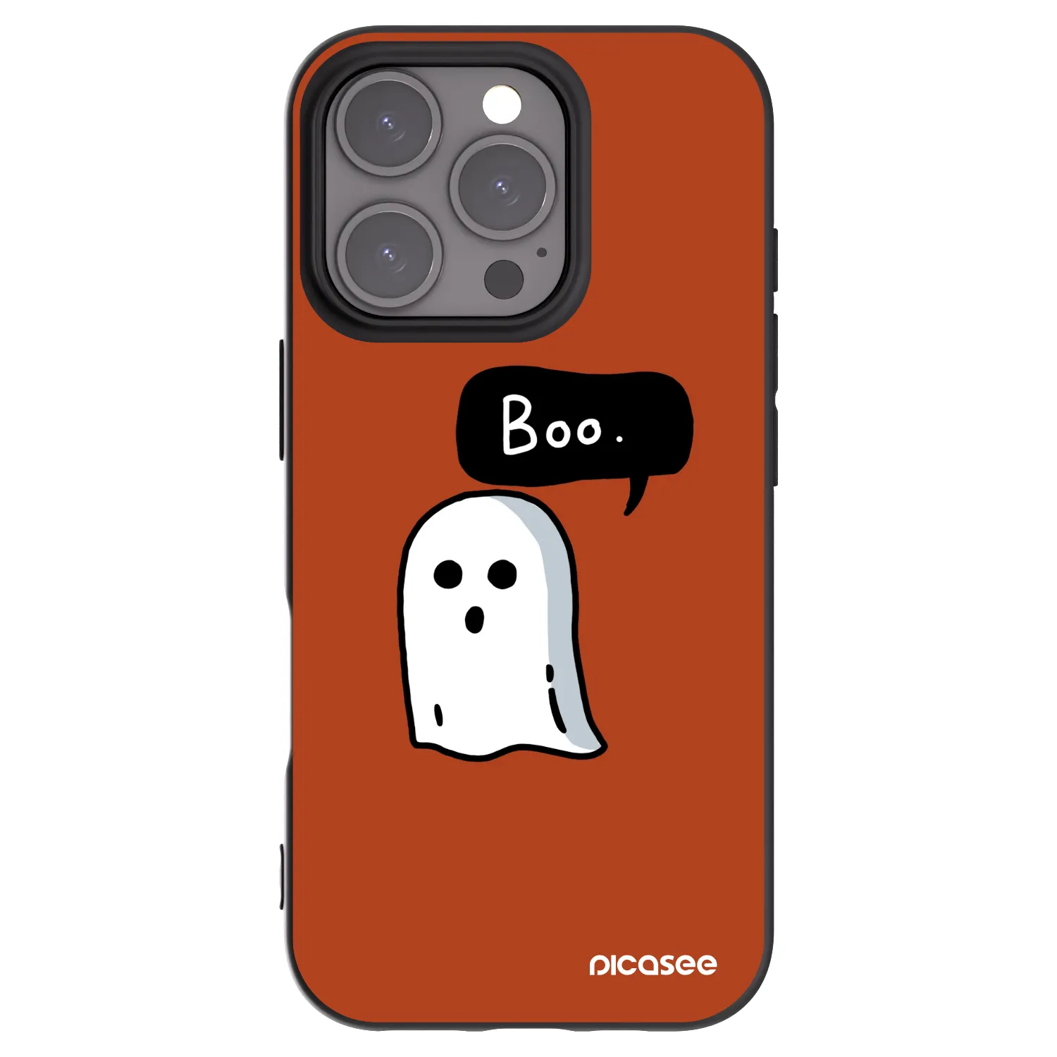 Picasee silikónový čierny obal pre Apple iPhone 16 Pro - Boo