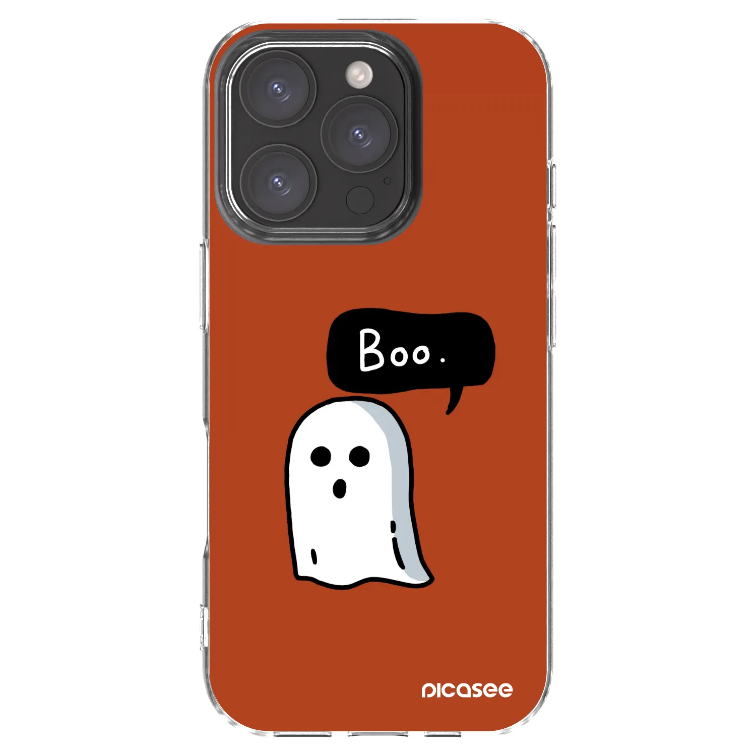 Picasee silikónový prehľadný obal pre Apple iPhone 16 Pro - Boo