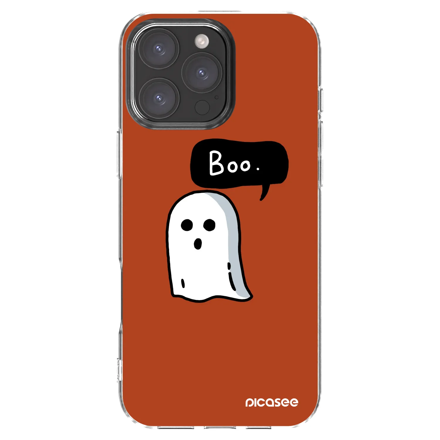 Picasee silikónový prehľadný obal pre Apple iPhone 16 Pro Max - Boo