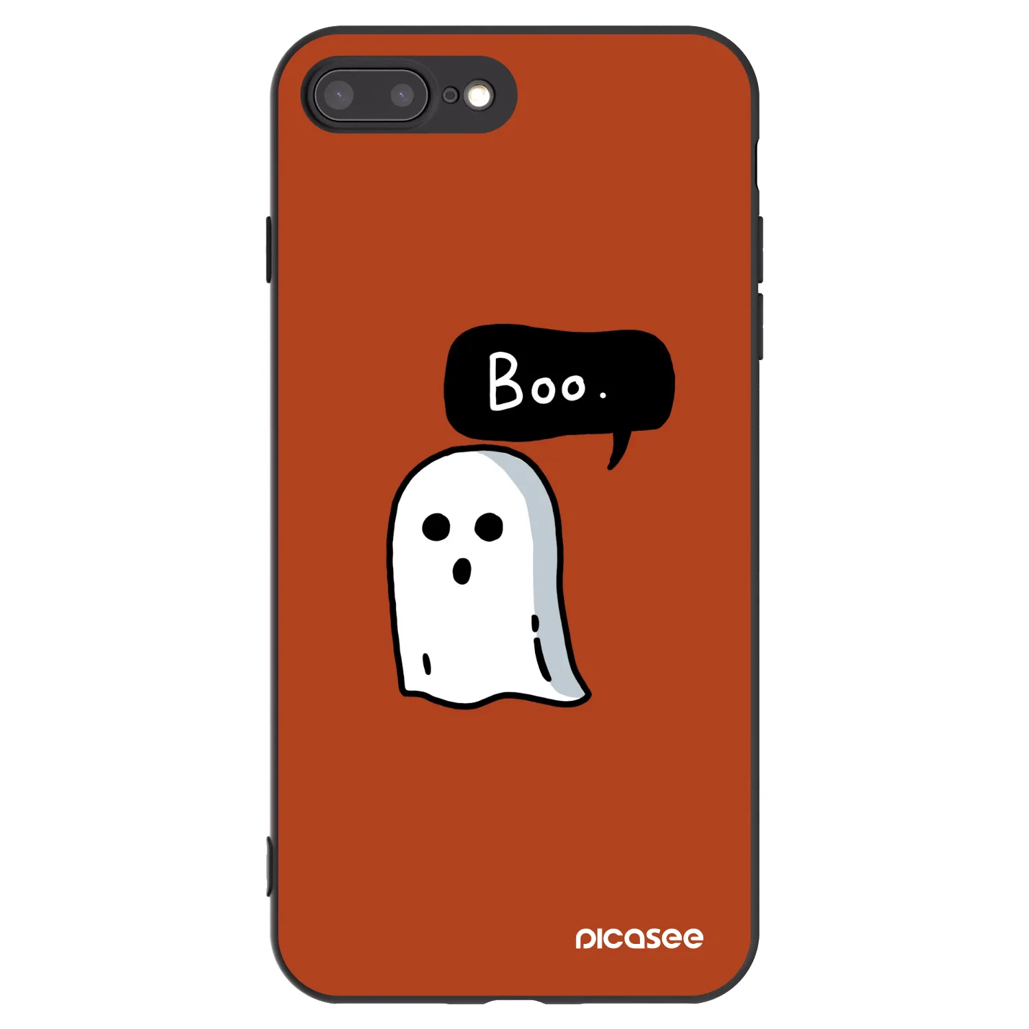Picasee silikónový čierny obal pre Apple iPhone 8 Plus - Boo