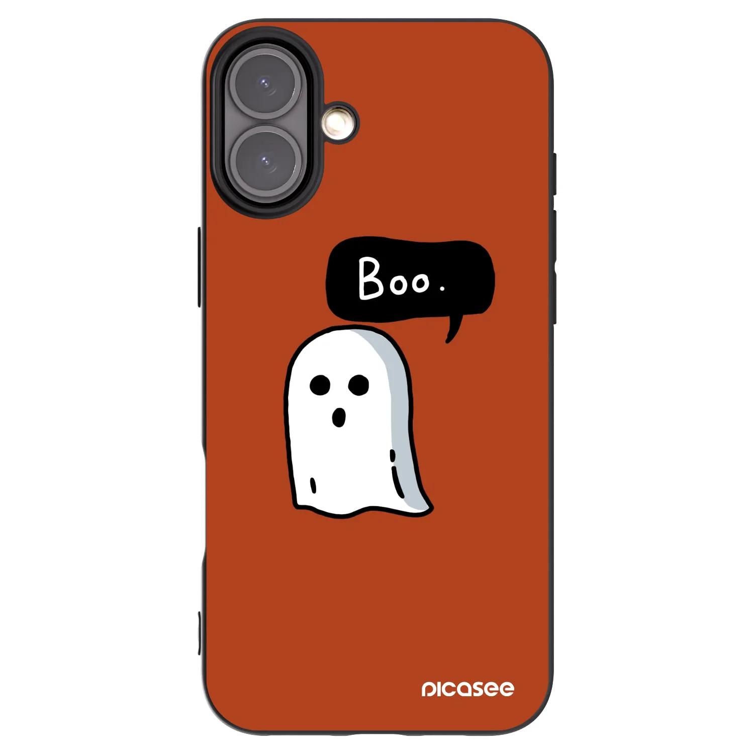 Picasee silikónový čierny obal pre Apple iPhone 16 Plus - Boo
