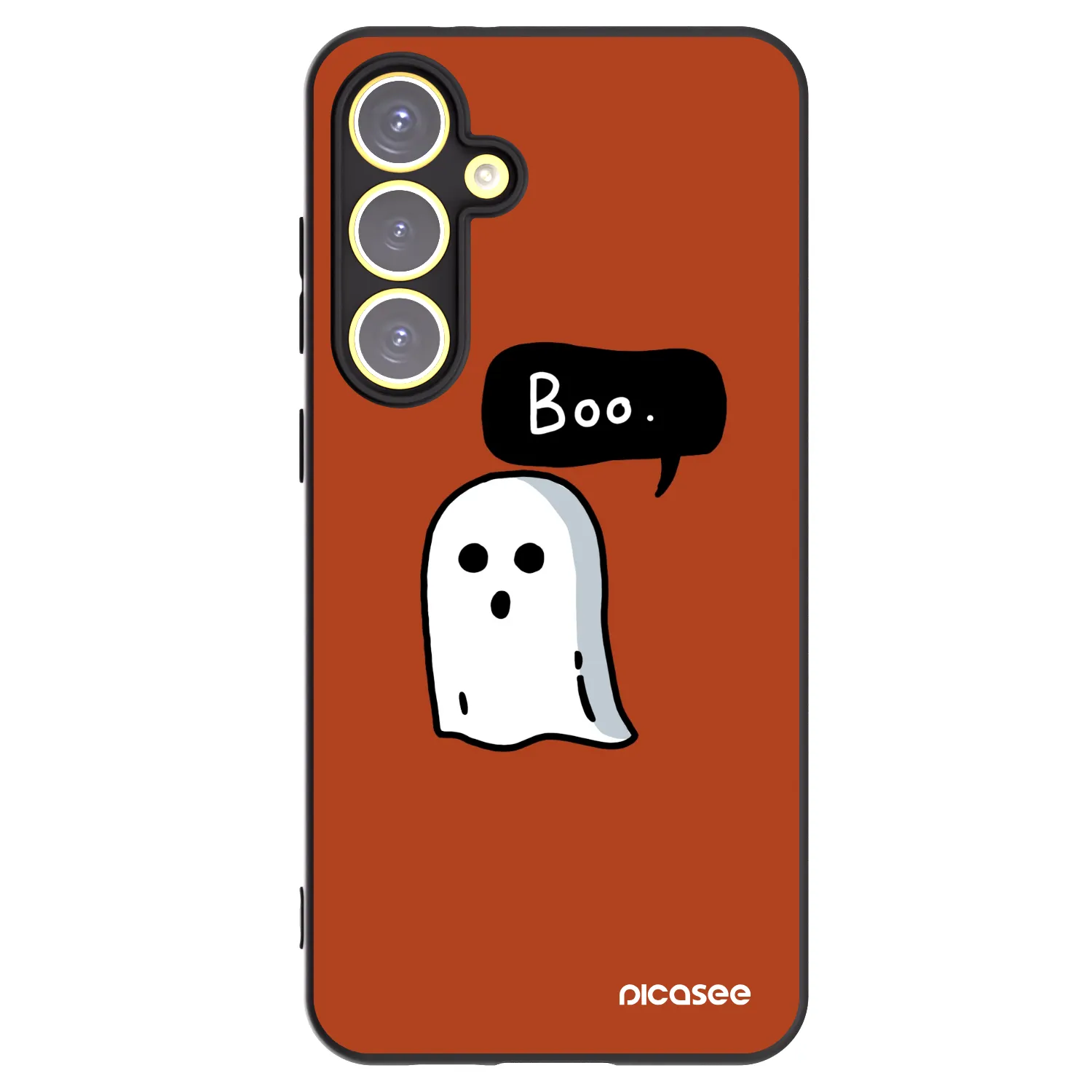 Picasee silikónový čierny obal pre Samsung Galaxy S24 FE S721B - Boo