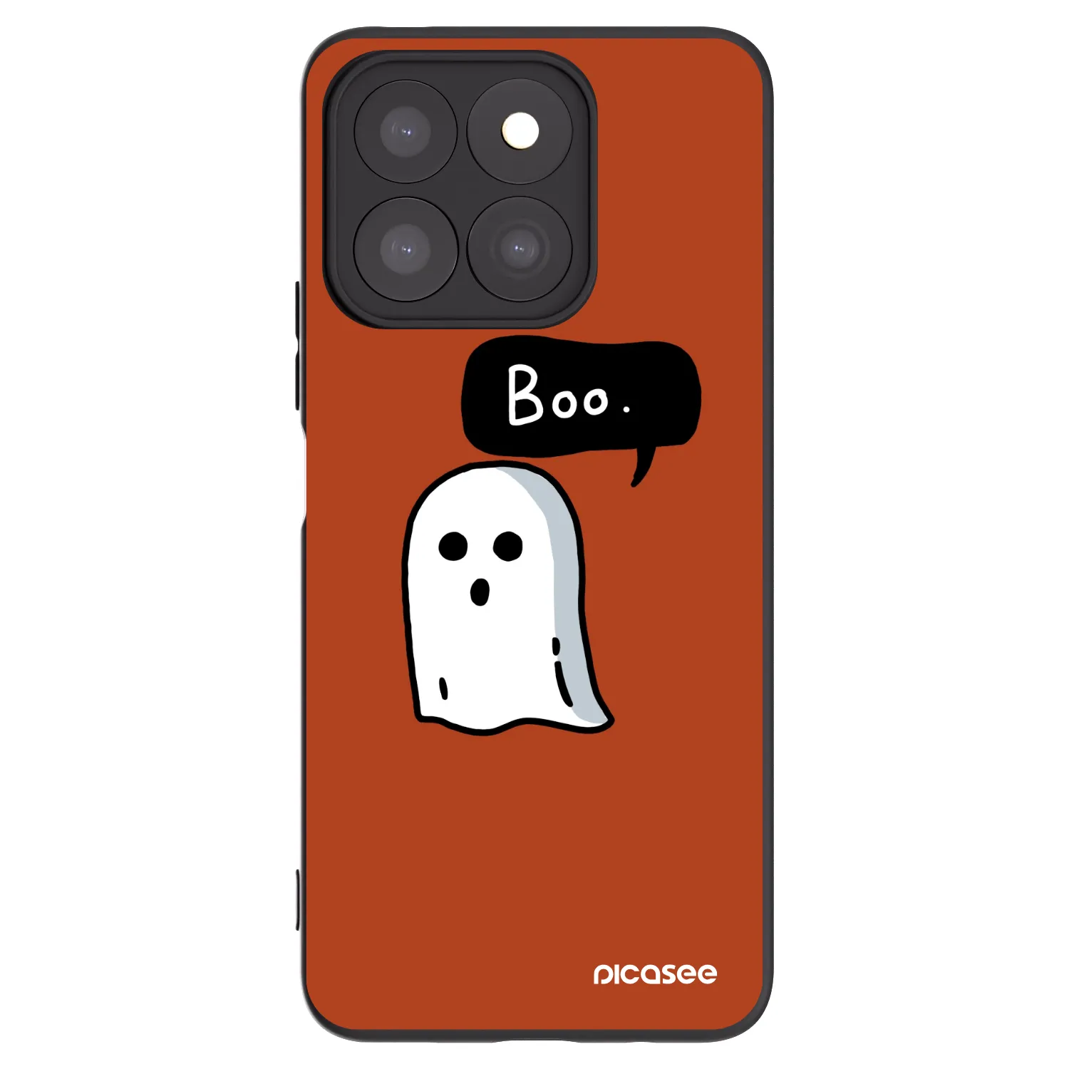 Picasee silikónový čierny obal pre Honor X8c - Boo