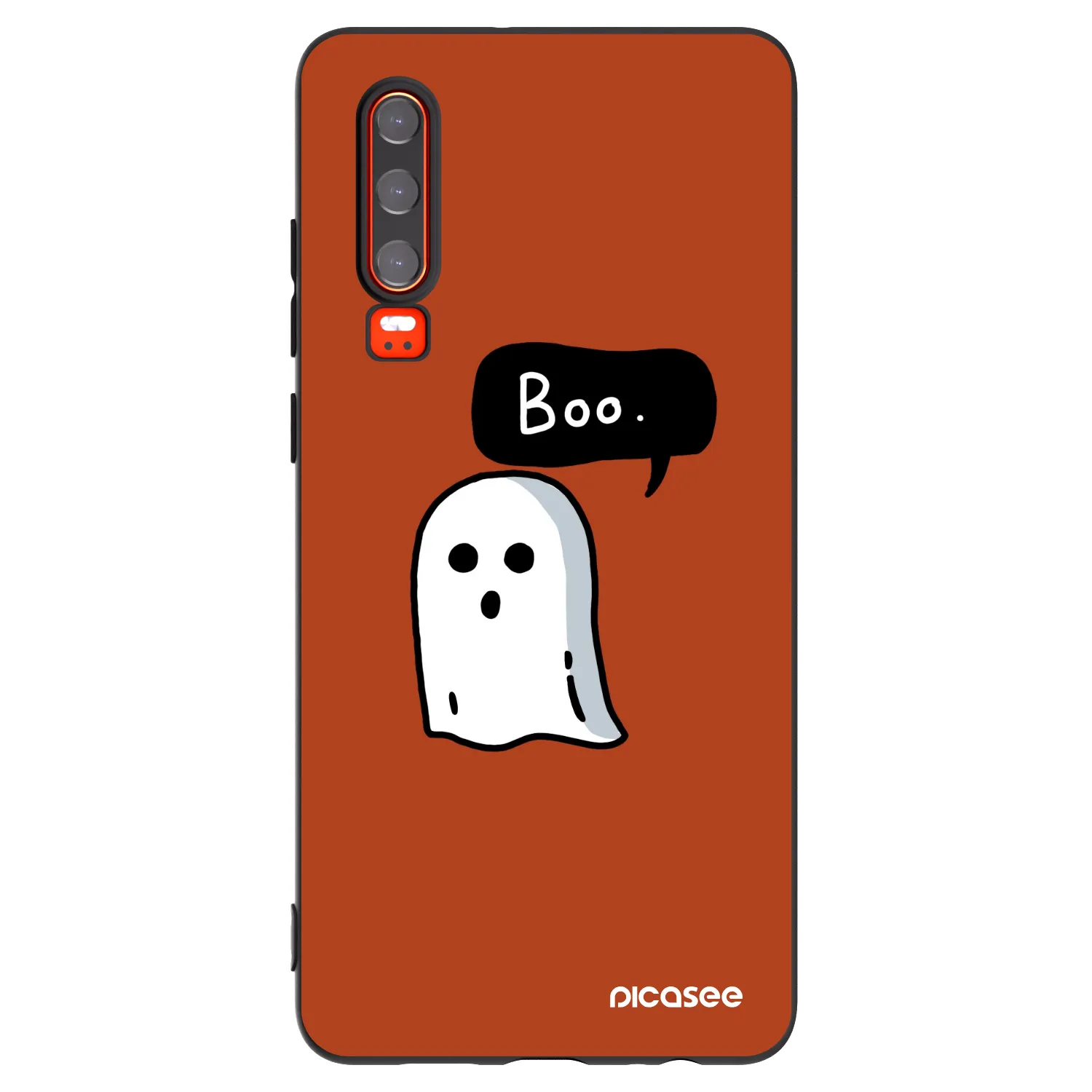 Picasee silikónový čierny obal pre Huawei P30 - Boo
