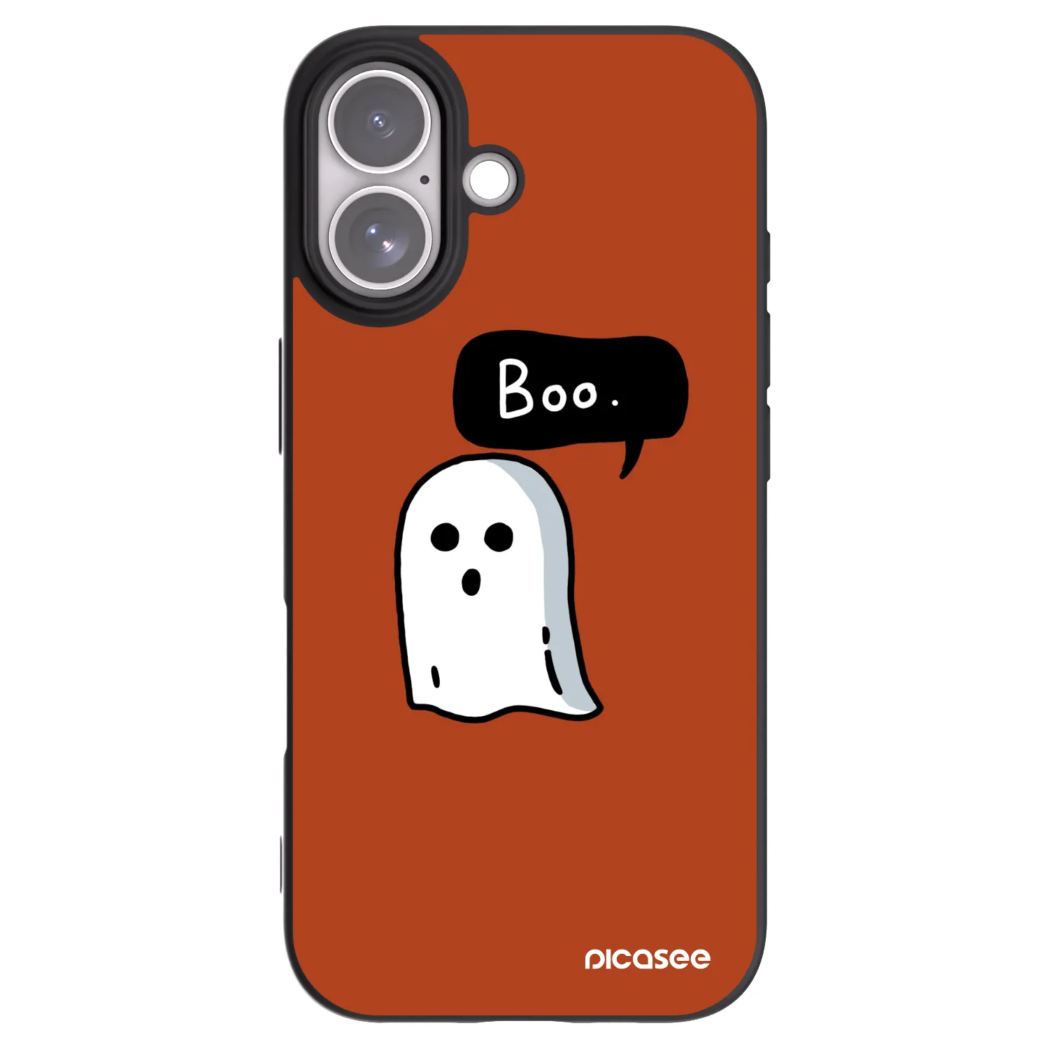Picasee silikónový čierny obal pre Apple iPhone 17 - Boo