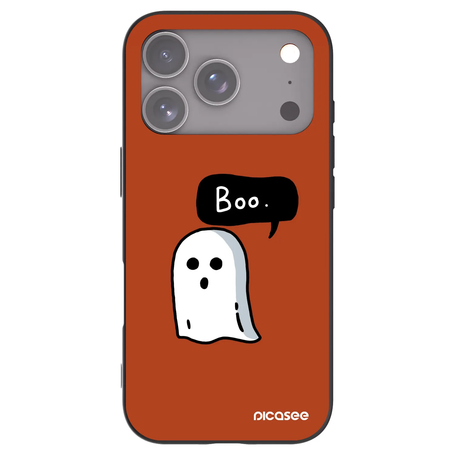Picasee silikónový čierny obal pre Apple iPhone 17 Pro - Boo