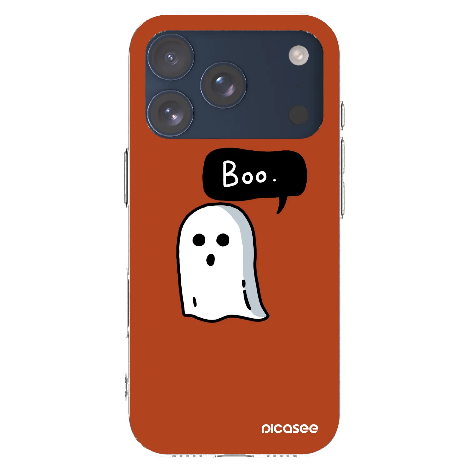 Picasee silikónový prehľadný obal pre Apple iPhone 17 Pro - Boo