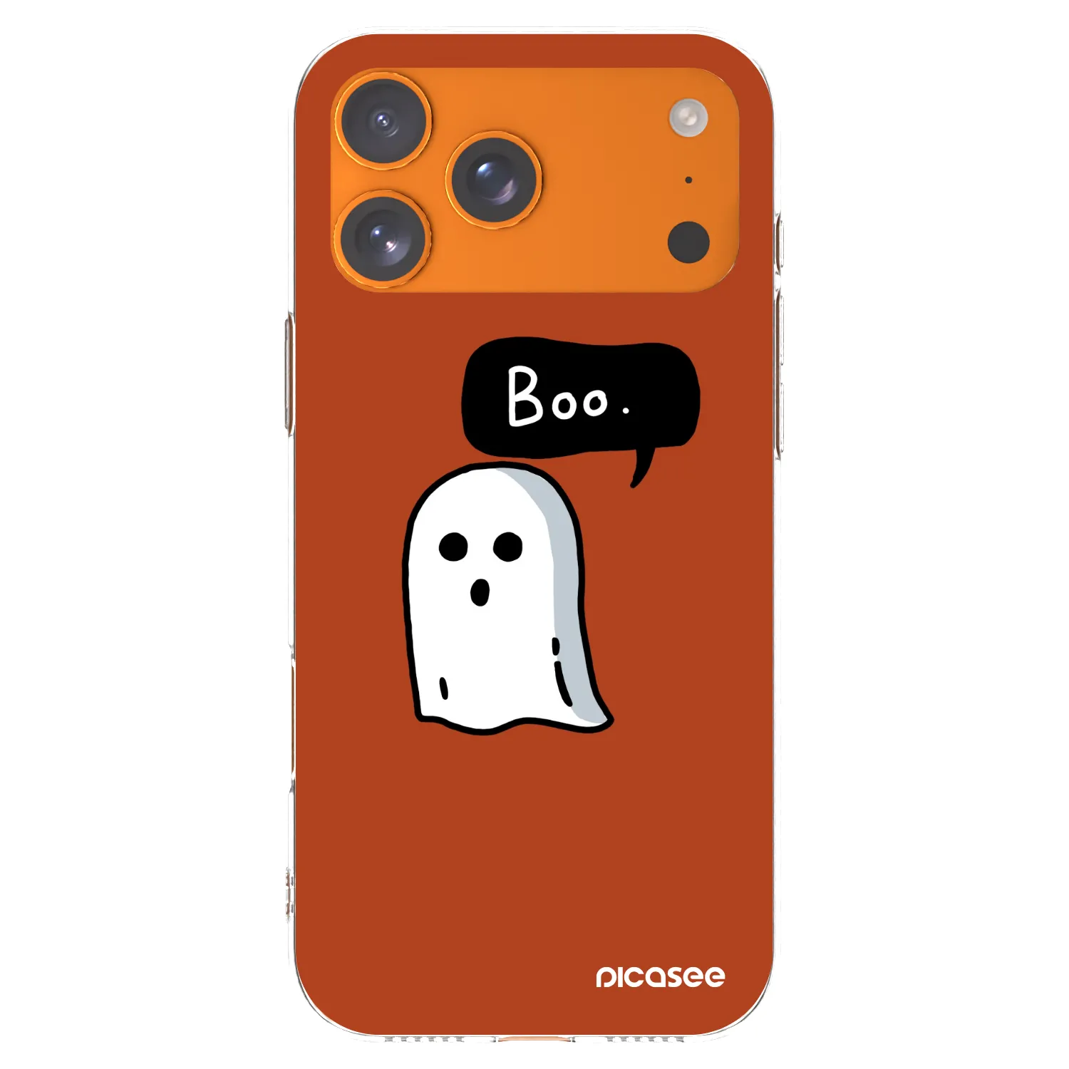 Picasee silikónový prehľadný obal pre Apple iPhone 17 Pro Max - Boo