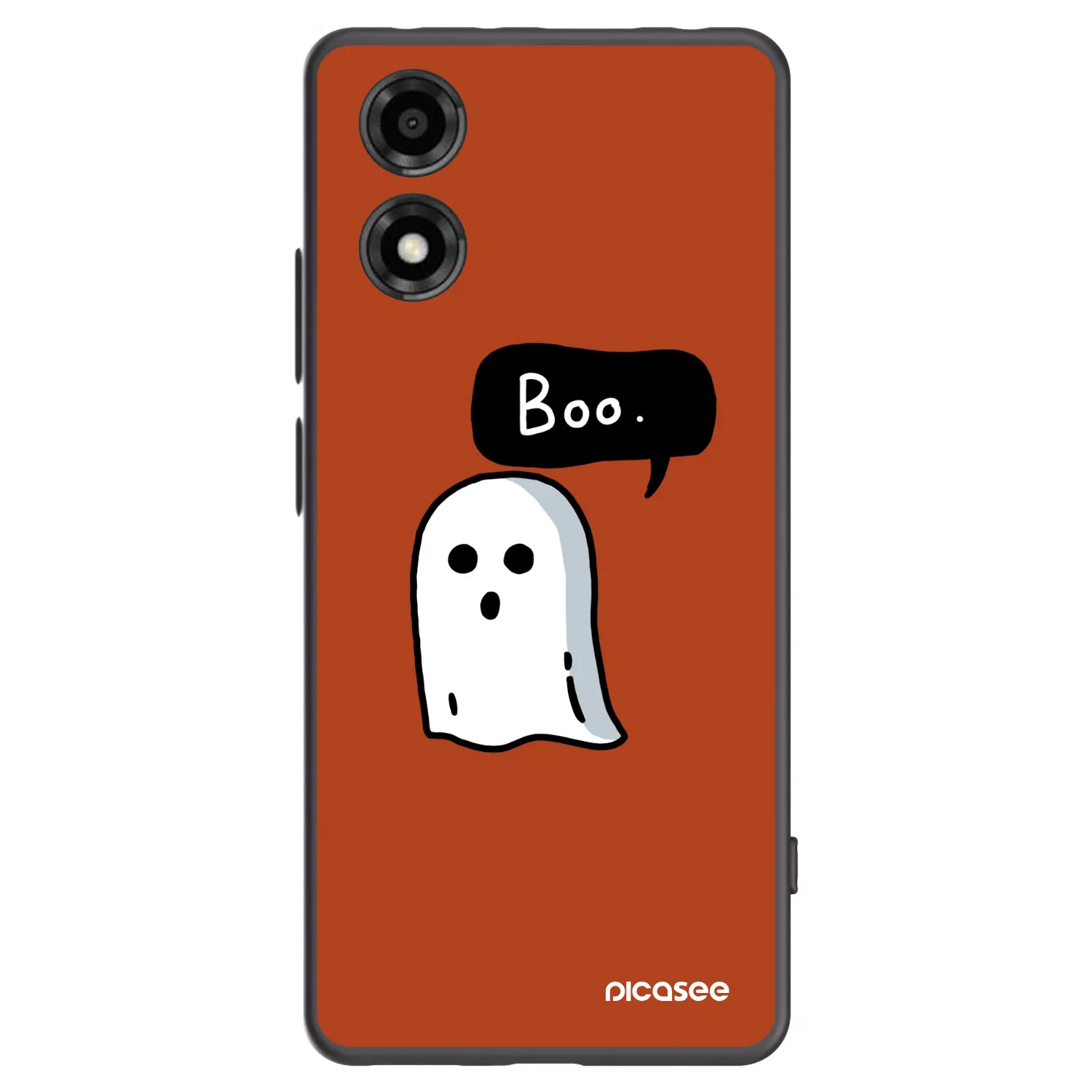 Picasee silikónový čierny obal pre Motorola Moto E14 - Boo