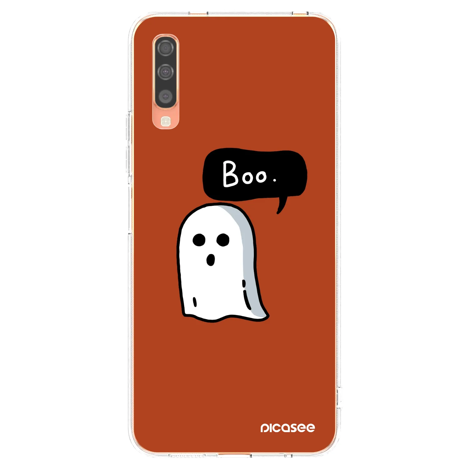Picasee silikónový prehľadný obal pre Samsung Galaxy A70 A705F - Boo