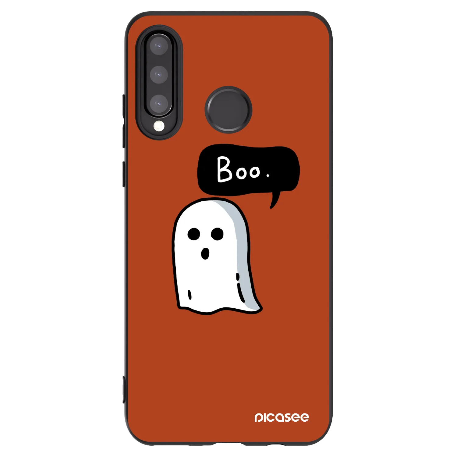 Picasee silikónový čierny obal pre Huawei P30 Lite - Boo