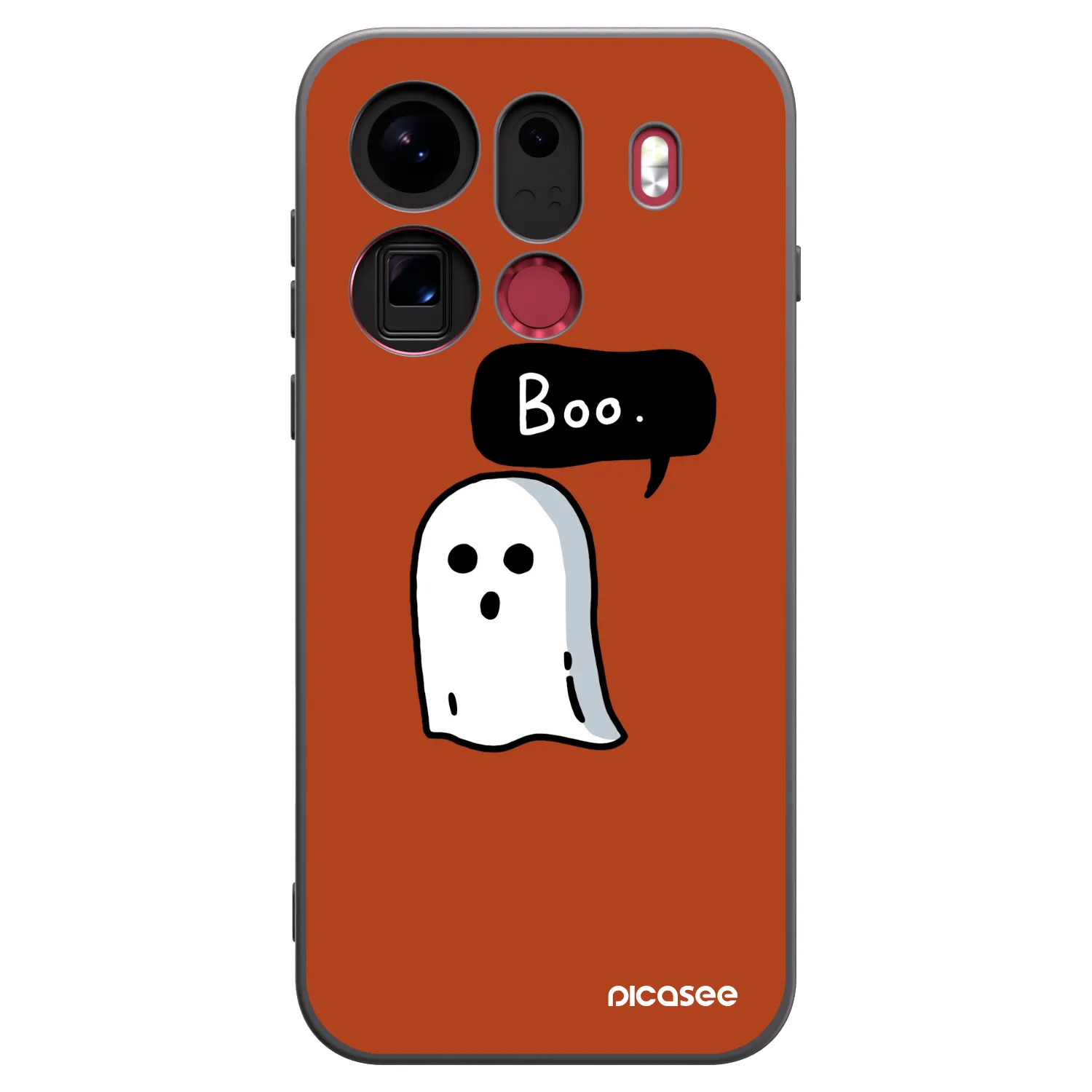 Picasee silikónový čierny obal pre OPPO Find X9 Pro - Boo