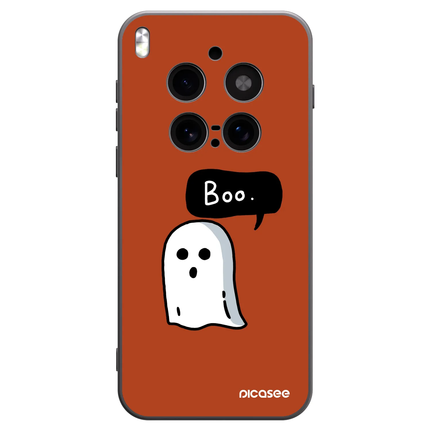 Picasee silikónový čierny obal pre Vivo X300 Pro - Boo