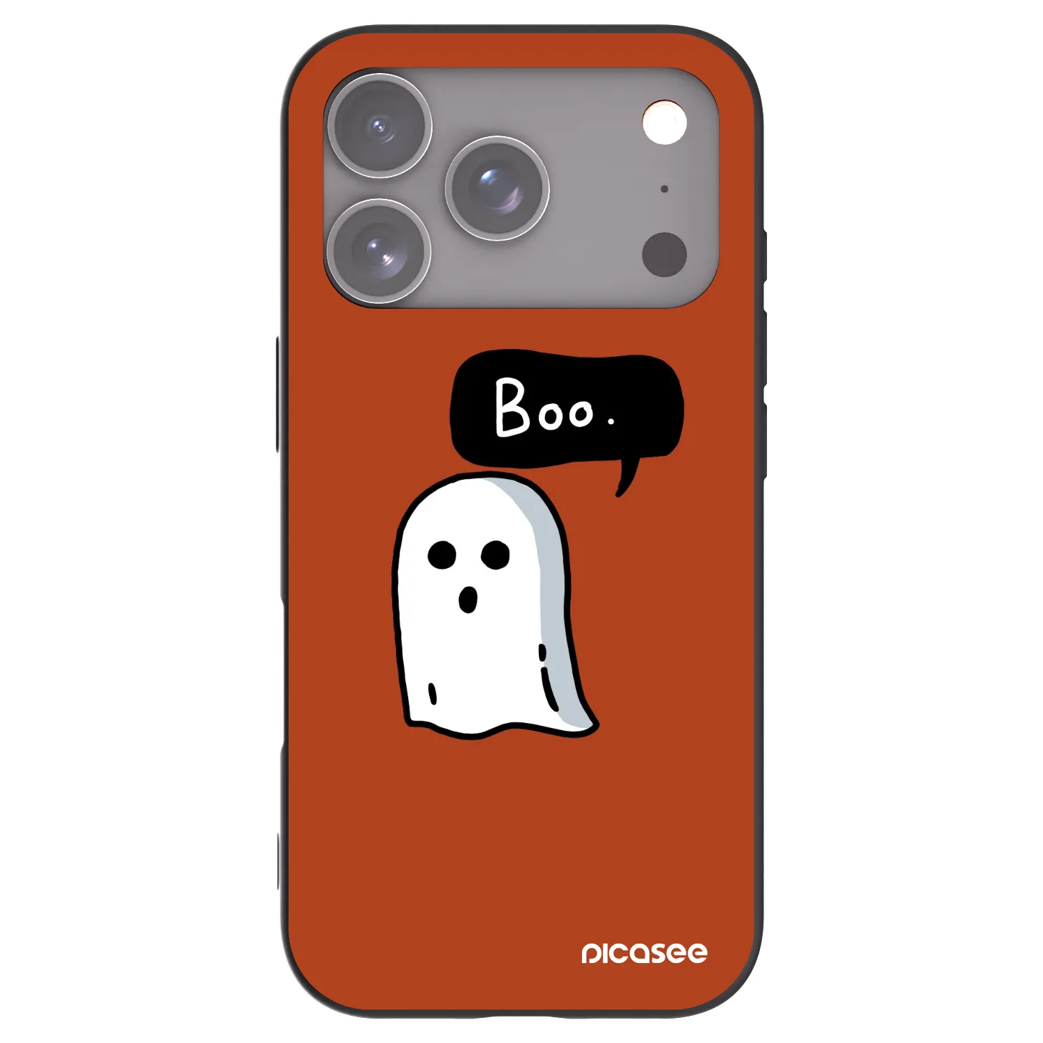 Picasee silikónový čierny obal pre Apple iPhone 18 Pro - Boo