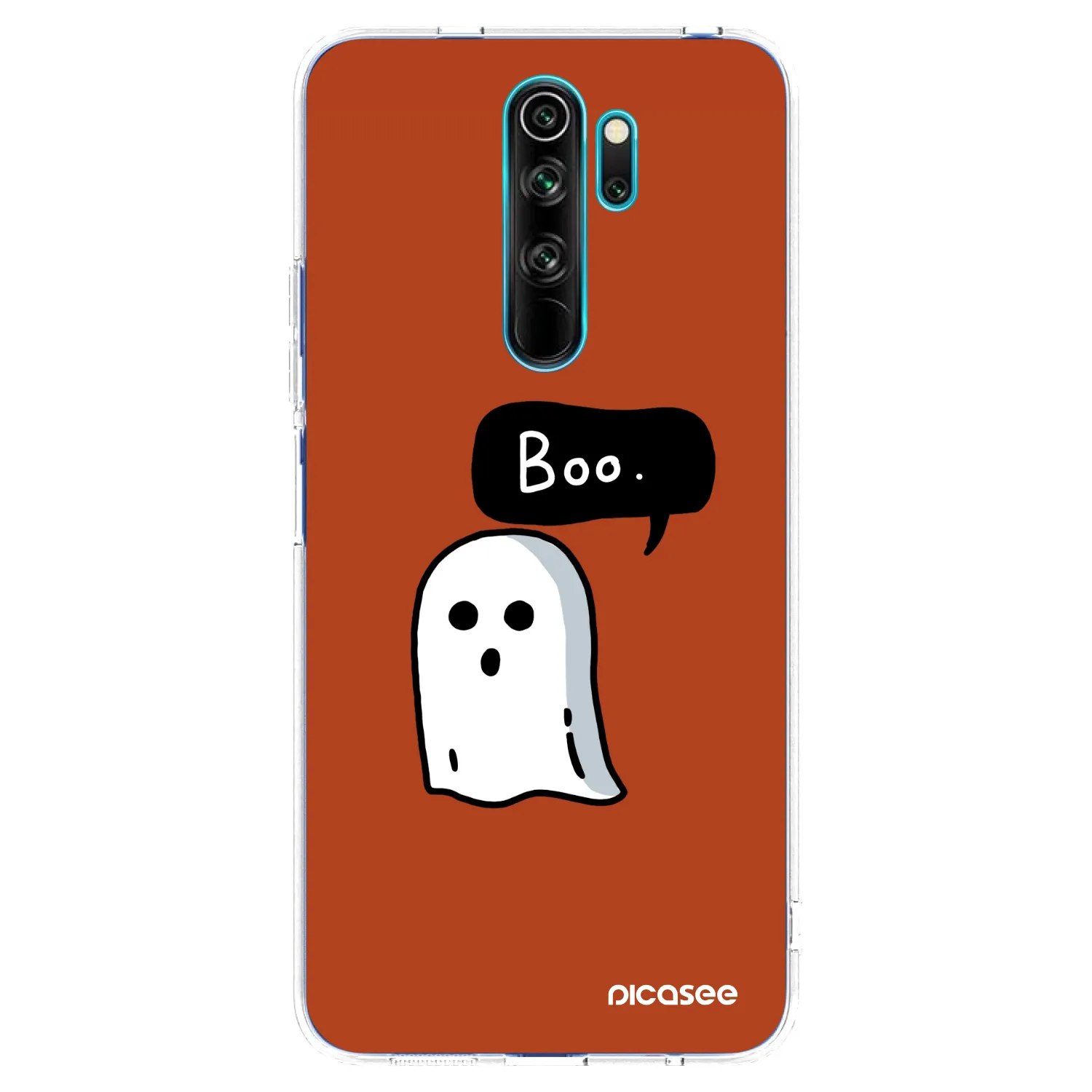 Picasee silikónový prehľadný obal pre Xiaomi Redmi Note 8 Pro - Boo