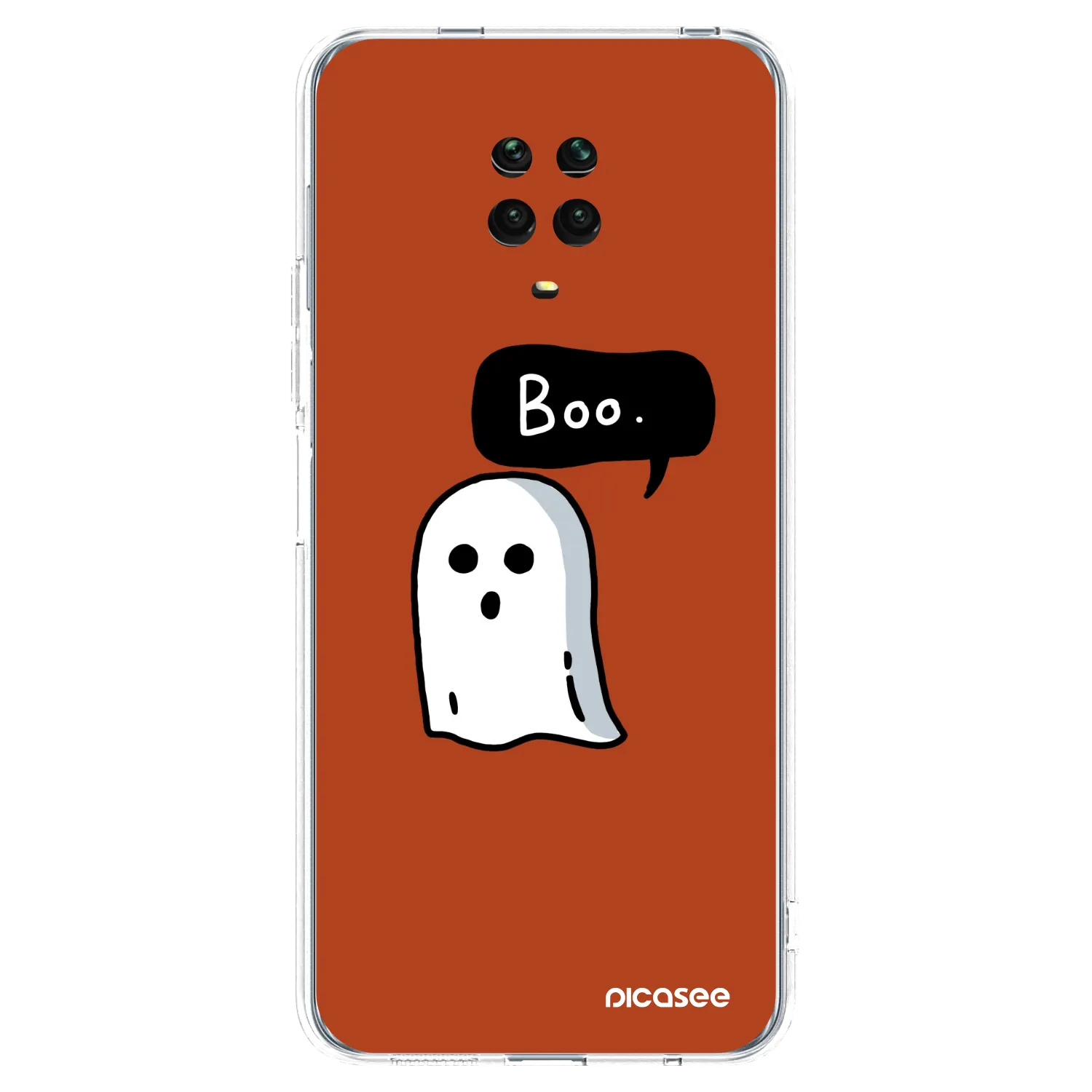 Picasee silikónový prehľadný obal pre Xiaomi Redmi Note 9S - Boo